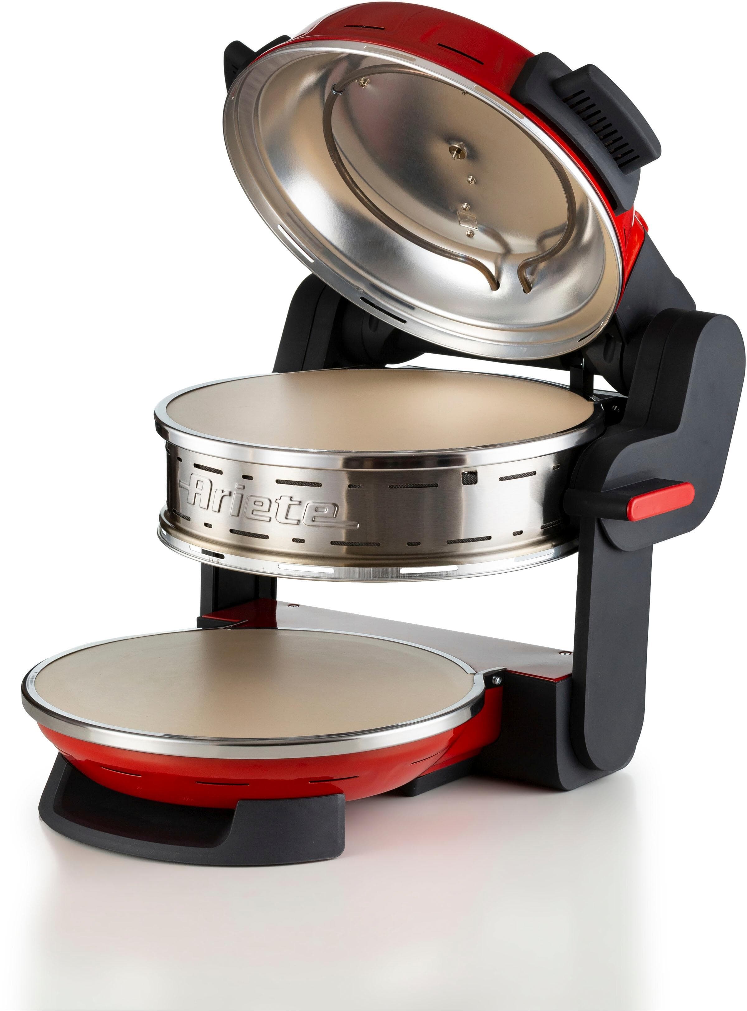 ARIETE Doppelpizzaofen 2 Pizzen Rot