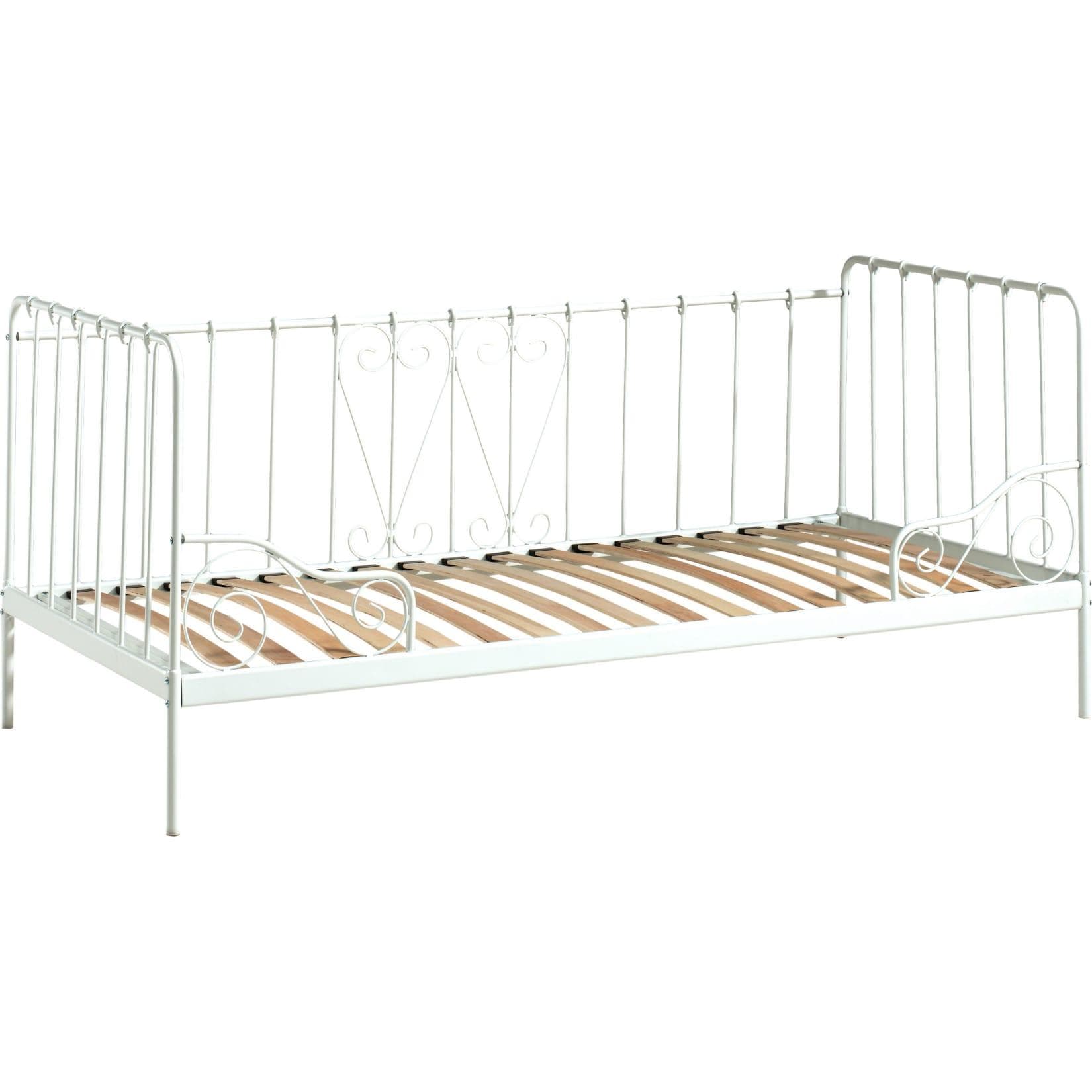 VIPACK Jugendbett Alice Metall Weiß Nostalgisches Design