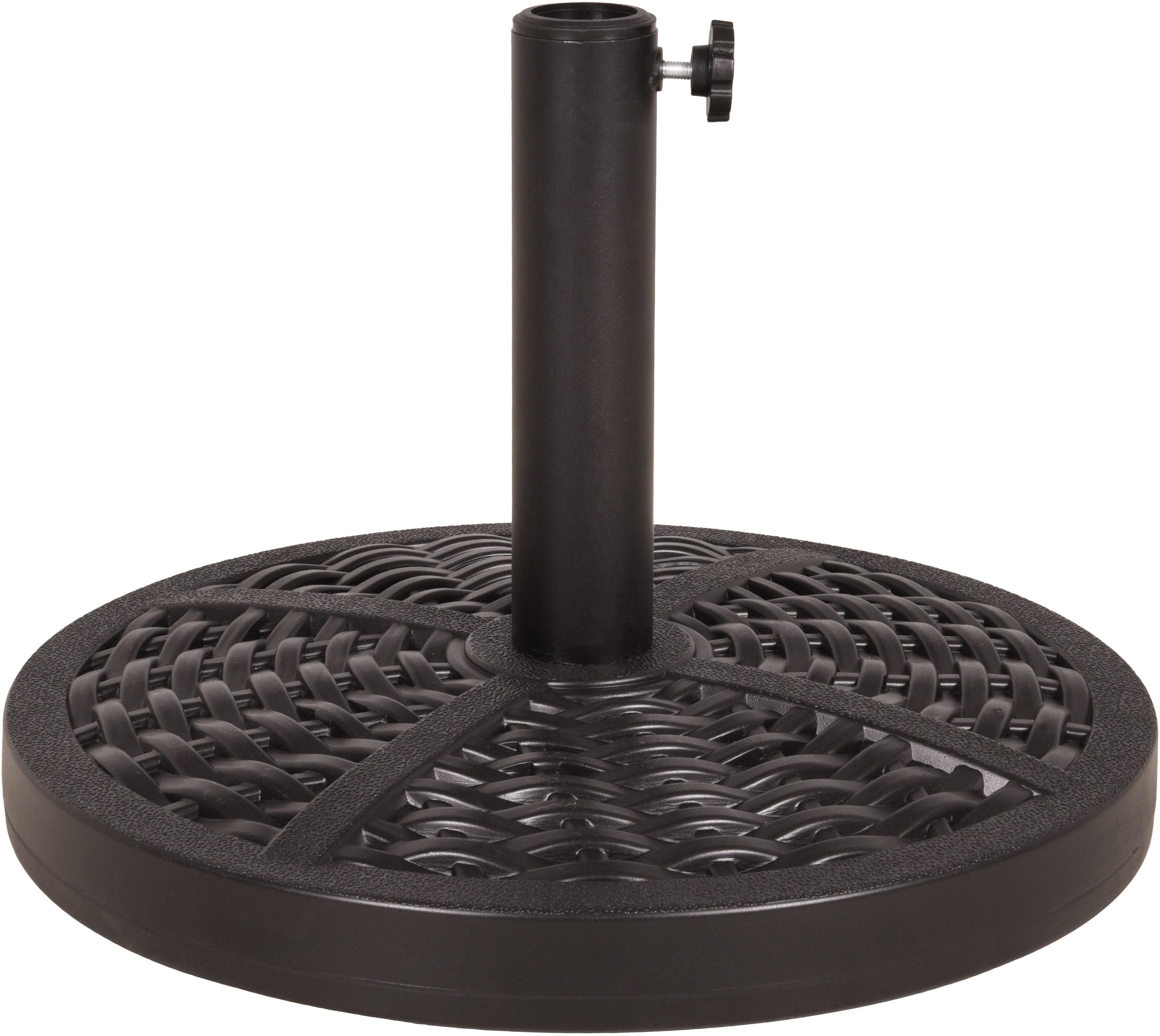 Garden Pleasure Schirmständer 15kg Schwarz Kunststoff Stahl