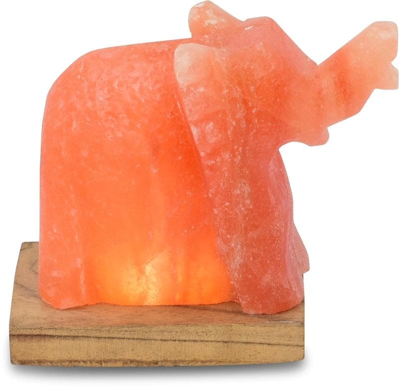 Himalaya Salt Dreams Salzkristall-Tischlampe Elefant Orange