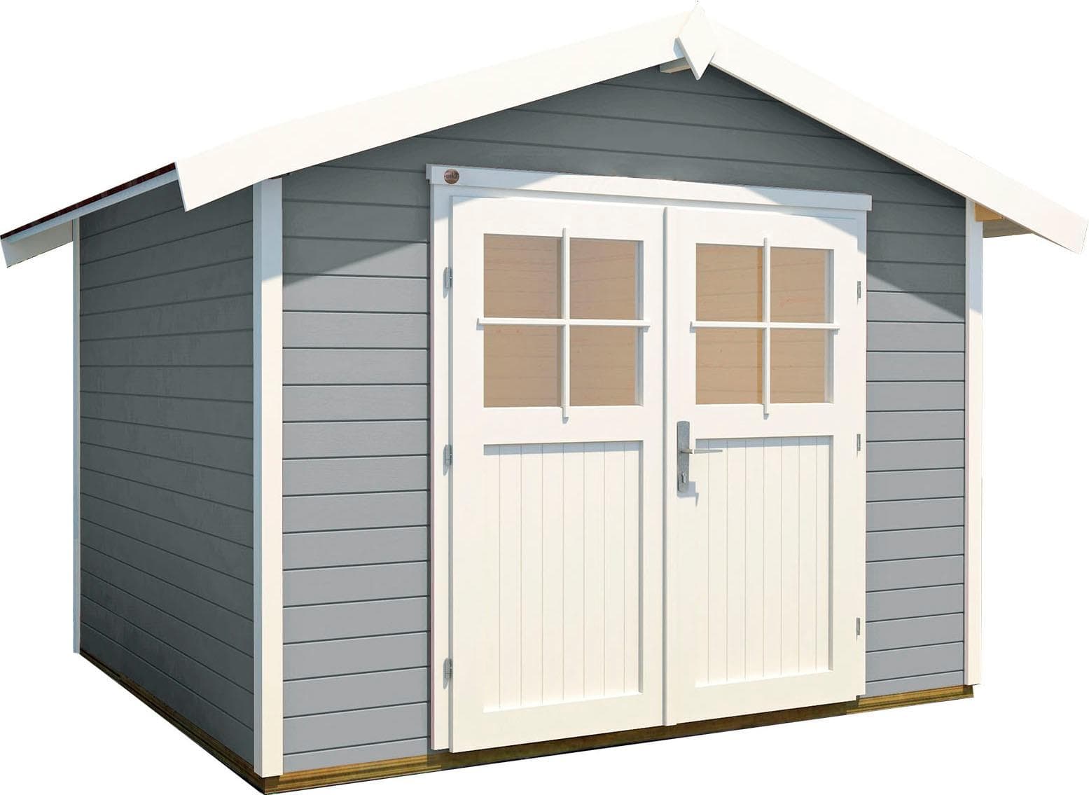 Gartenhaus WEKA 122 Gr.4 grau Holzwerkstoff 380x274 cm