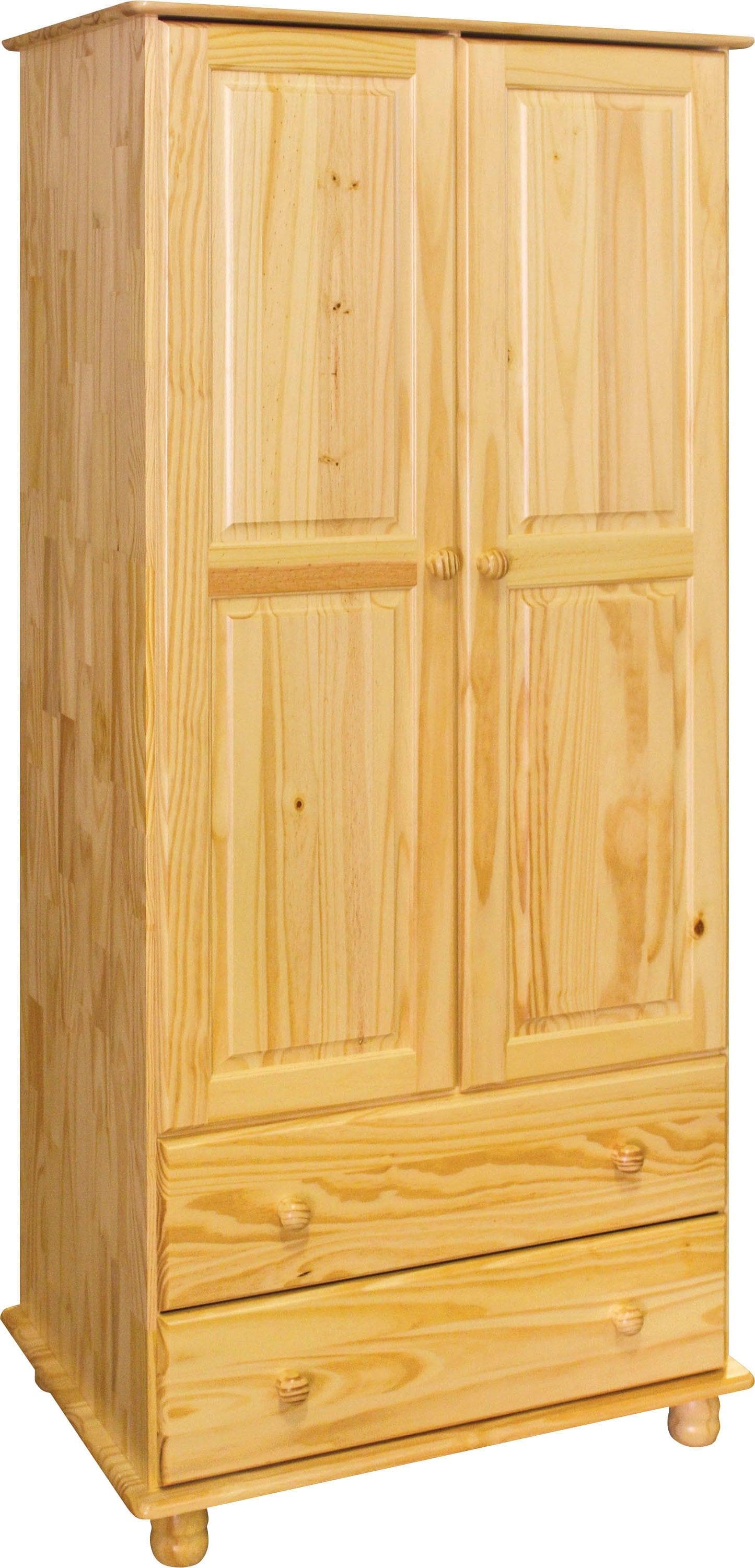 MÖBILIA Kleiderschrank Chur Massivholz Kiefer Landhausstil