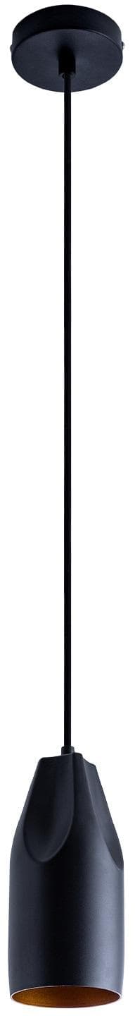 PACO HOME Pendelleuchte HURLEY I Schwarz Gold