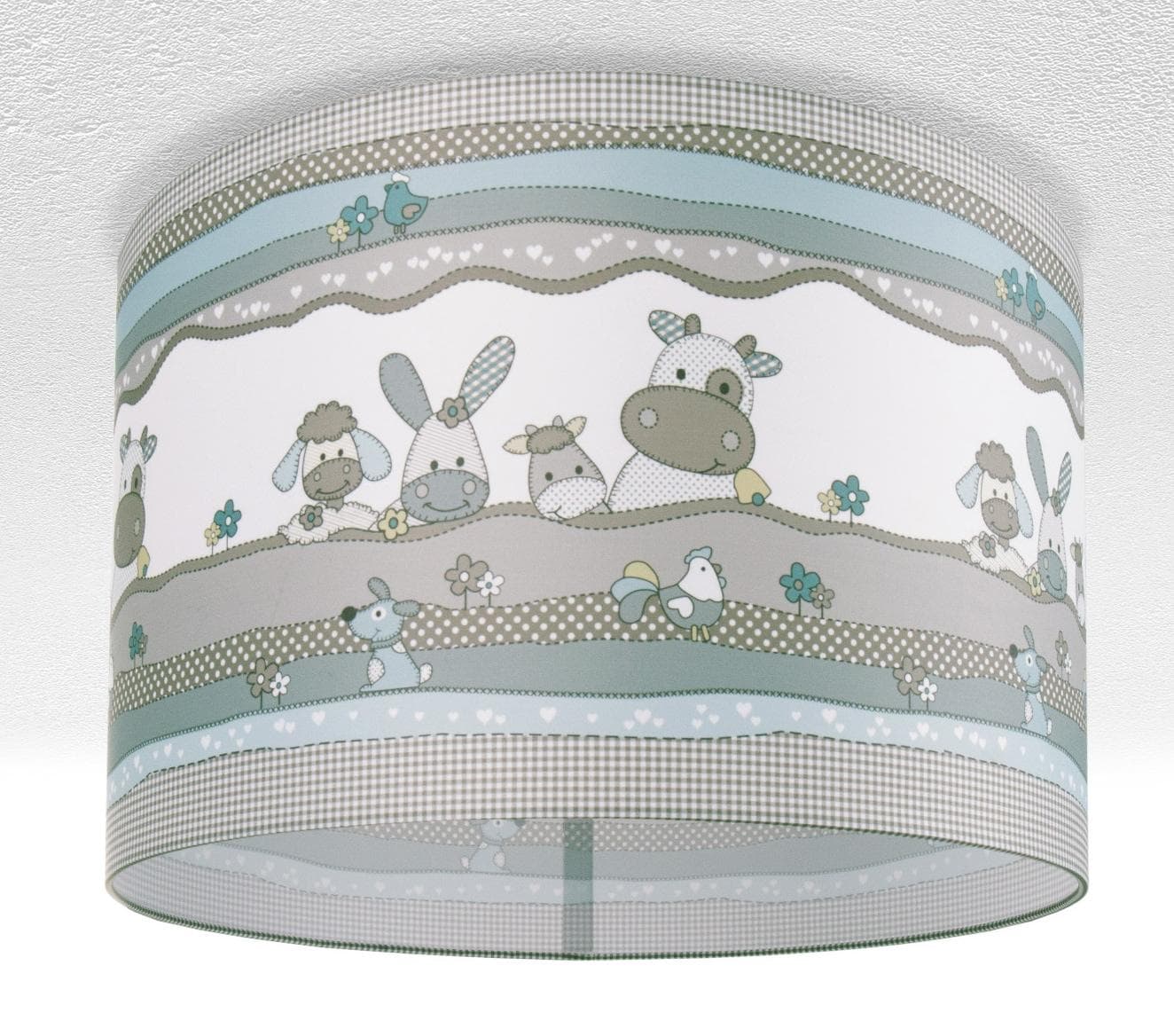 PACO HOME Deckenleuchte Cosmo 210 weiß mit Tier-Motiv