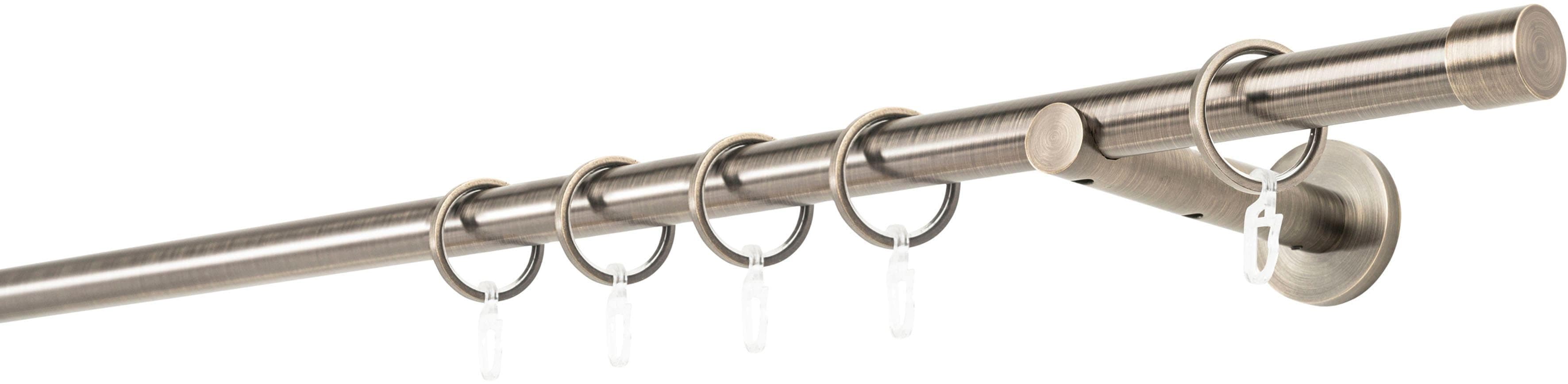Gardinenstange MYDECO 20mm Cap Wandträger 12 cm Braun