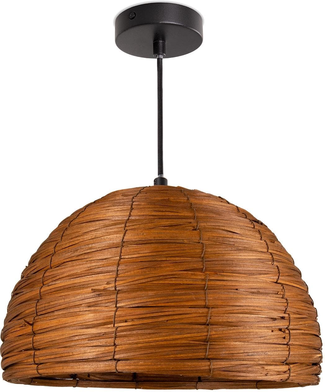 PACO HOME Pendelleuchte Gogo Schwarz Gras Aluminium