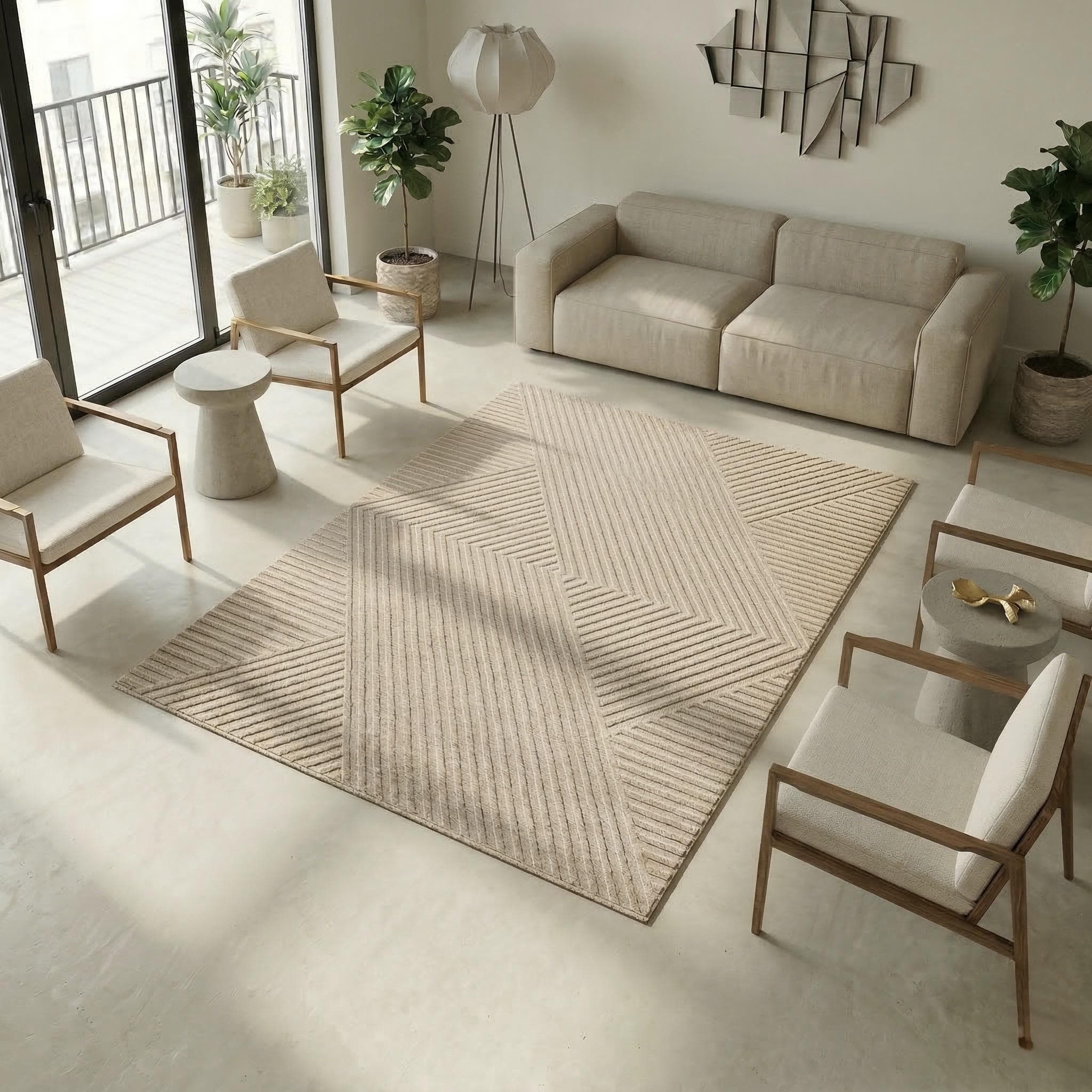 Teppich SEHRAZAT Rio 1600 Beige Polyester