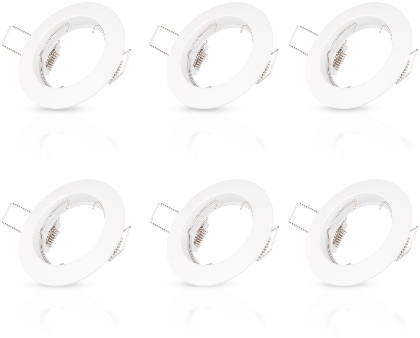 PACO HOME Einbauleuchte Klara Weiß 6er Set GU10