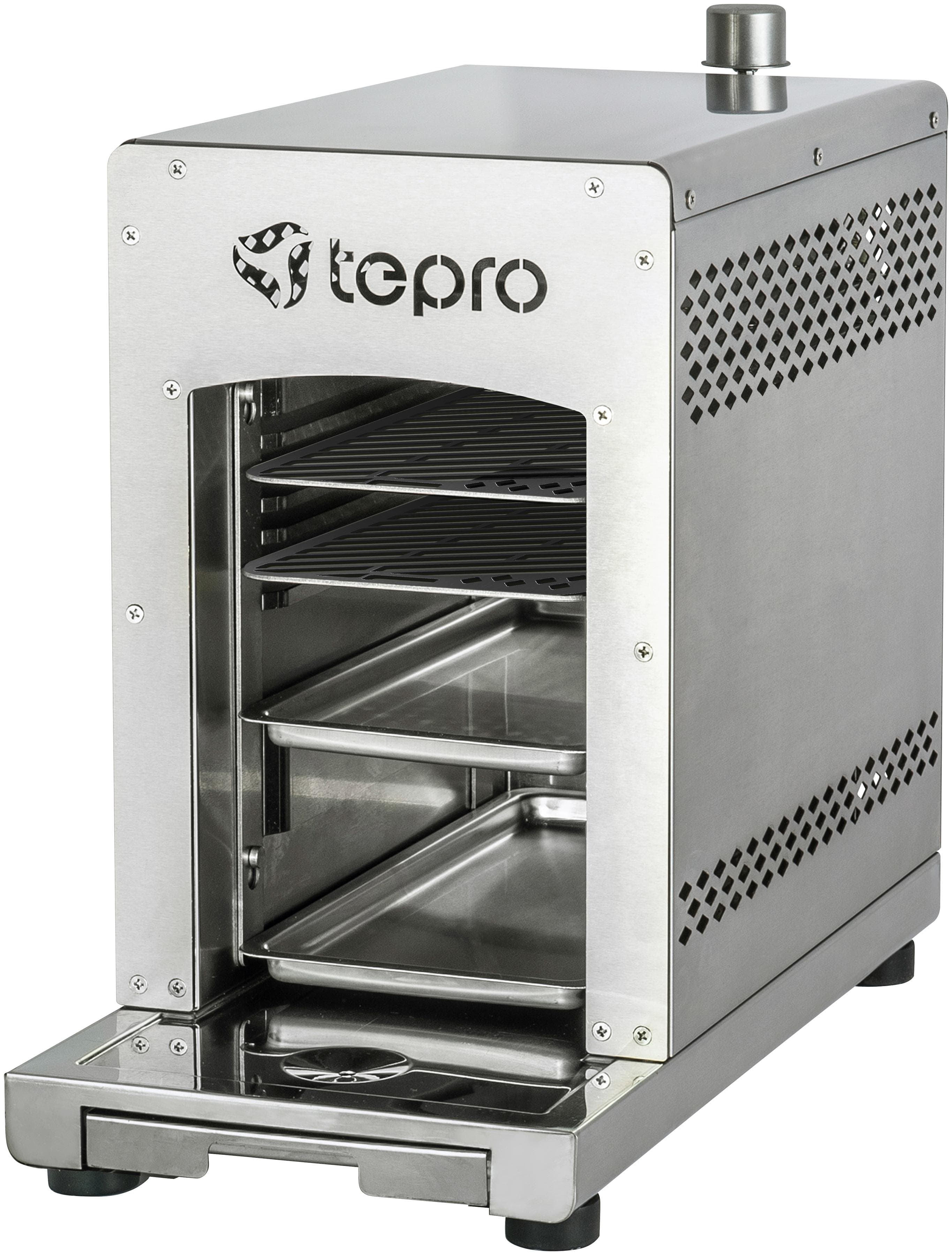 Tepro Toronto Steakgrill Gasgrill Silber Edelstahl mit Seitenbrenner