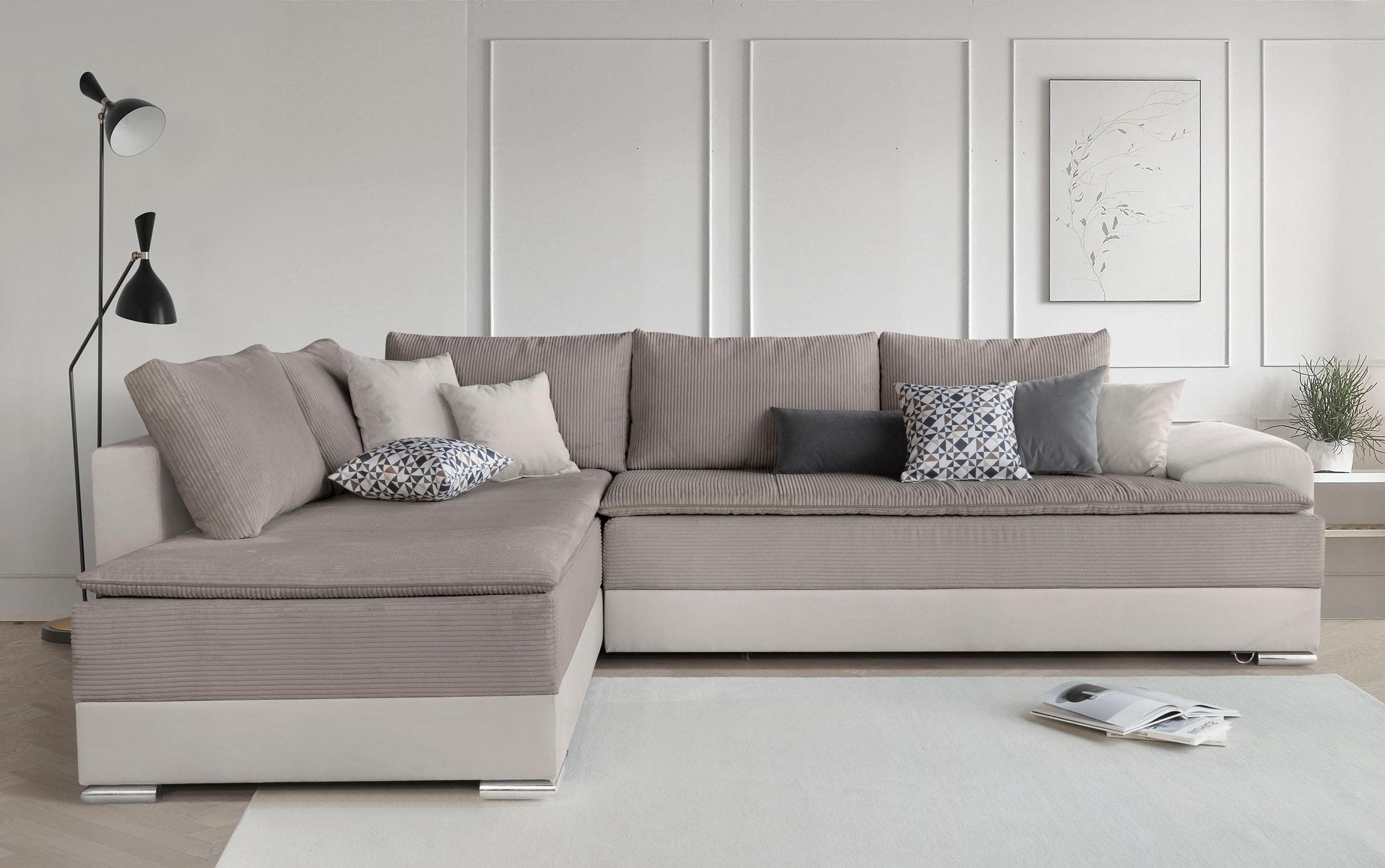 HOME AFFAIRE Ecksofa Night & Day L-Form mit Bettfunktion