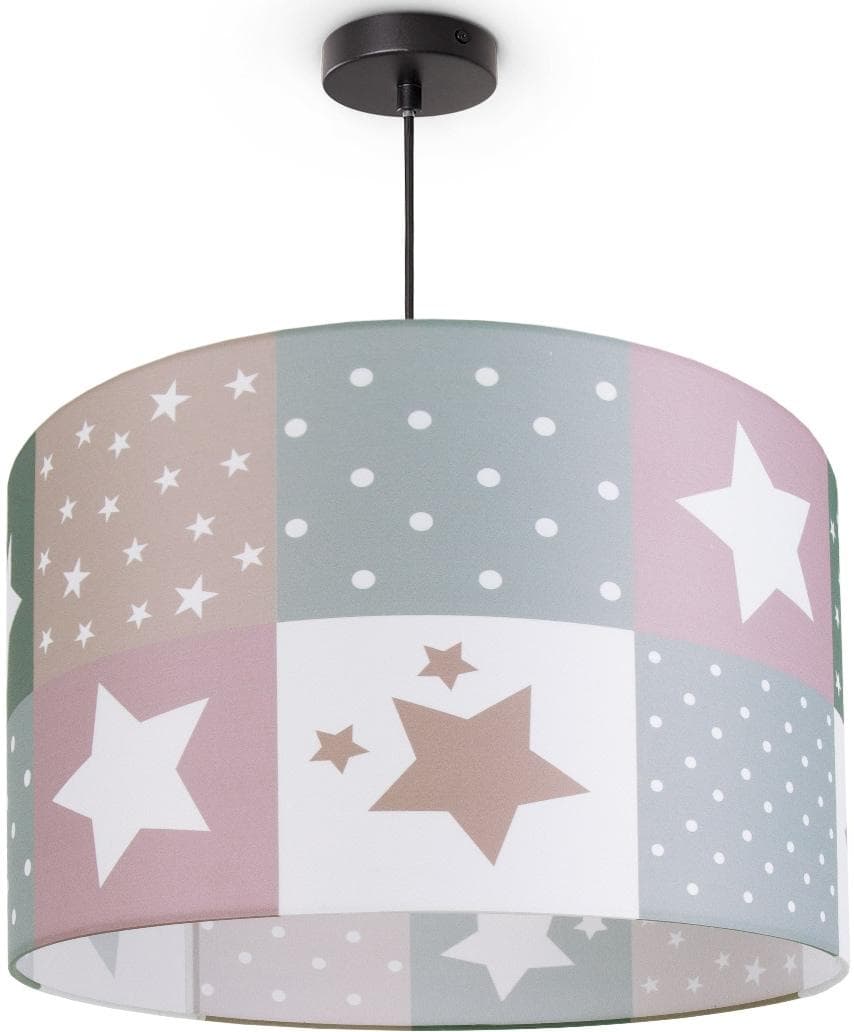 Paco Home Pendelleuchte Cosmo 345 Kinderlampe Sternen Motiv E27