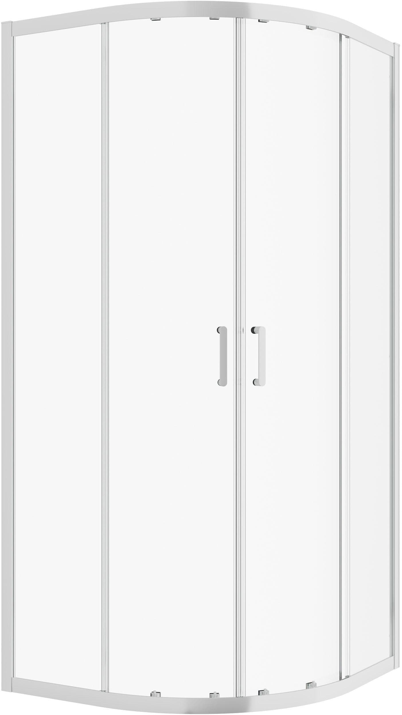 WELLTIME Runddusche New Trento Grau Chrom 195cm Höhe
