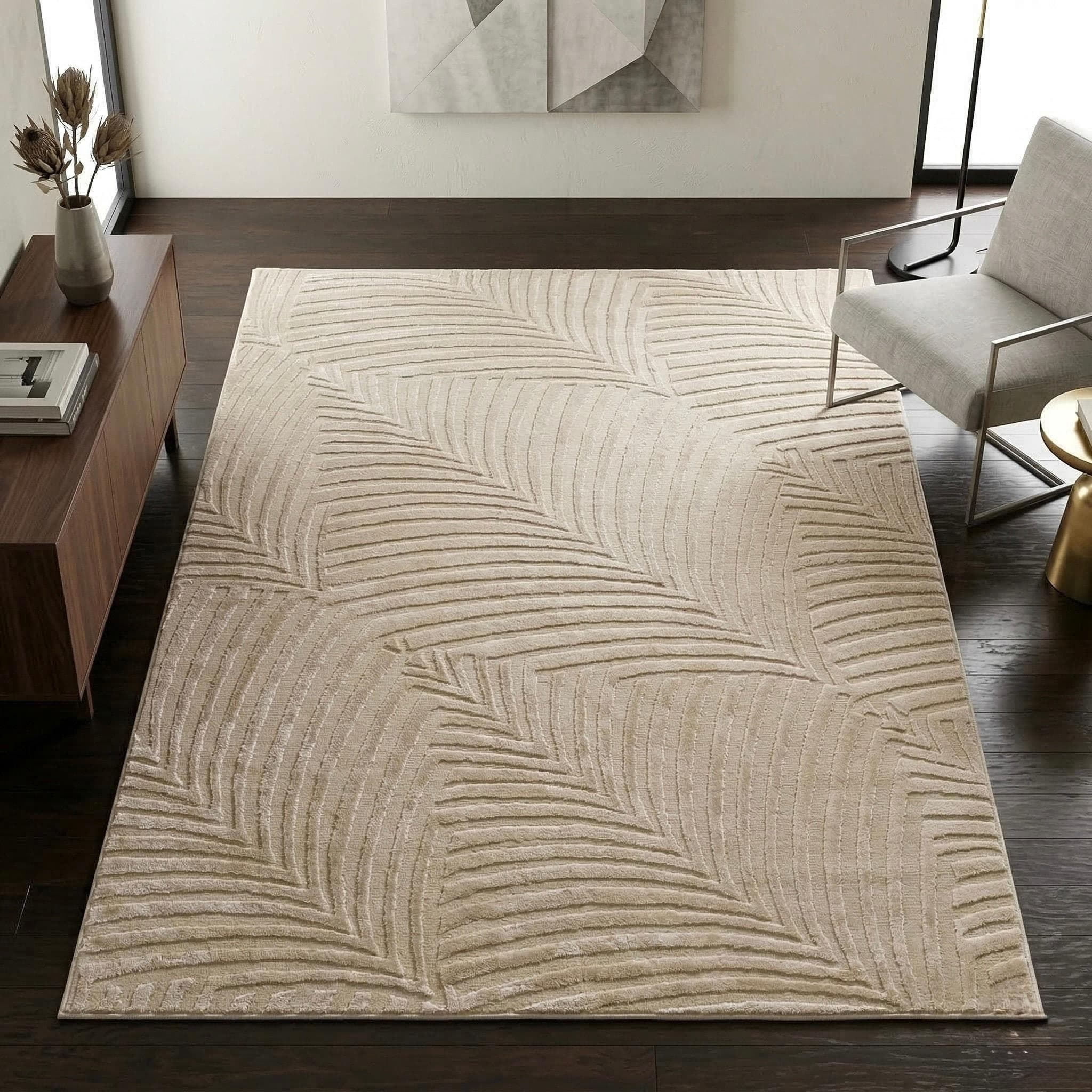 Teppich SEHRAZAT Rio 1800 Beige Polyester