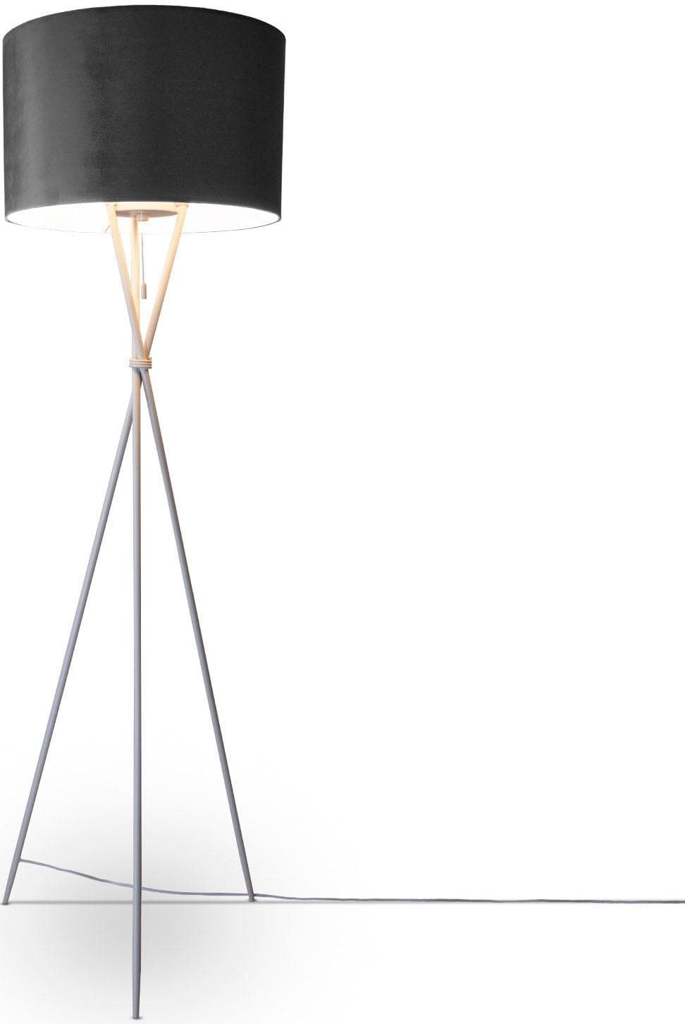 PACO HOME Stehlampe Kate Grau E27 Filigran