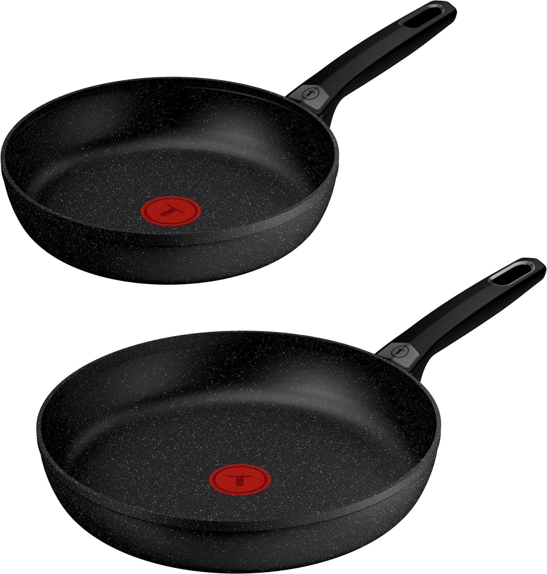 TEFAL Excell'Cook Pfannen-Set 2-tlg. Schwarz Antihaftbeschichtung Induktion