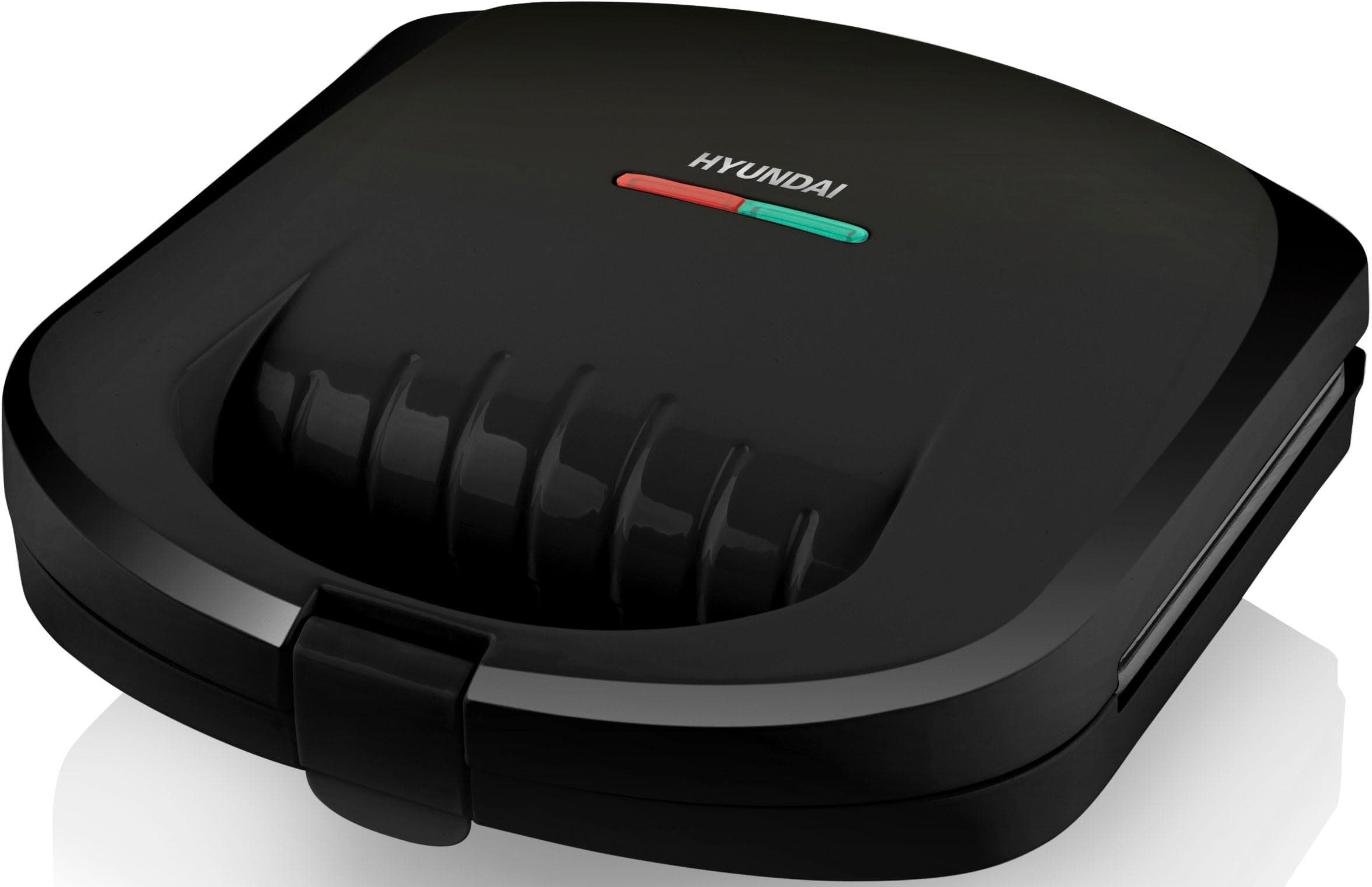 HYUNDAI Sandwichmaker HYUSM625B Schwarz mit Antihaftbeschichtung