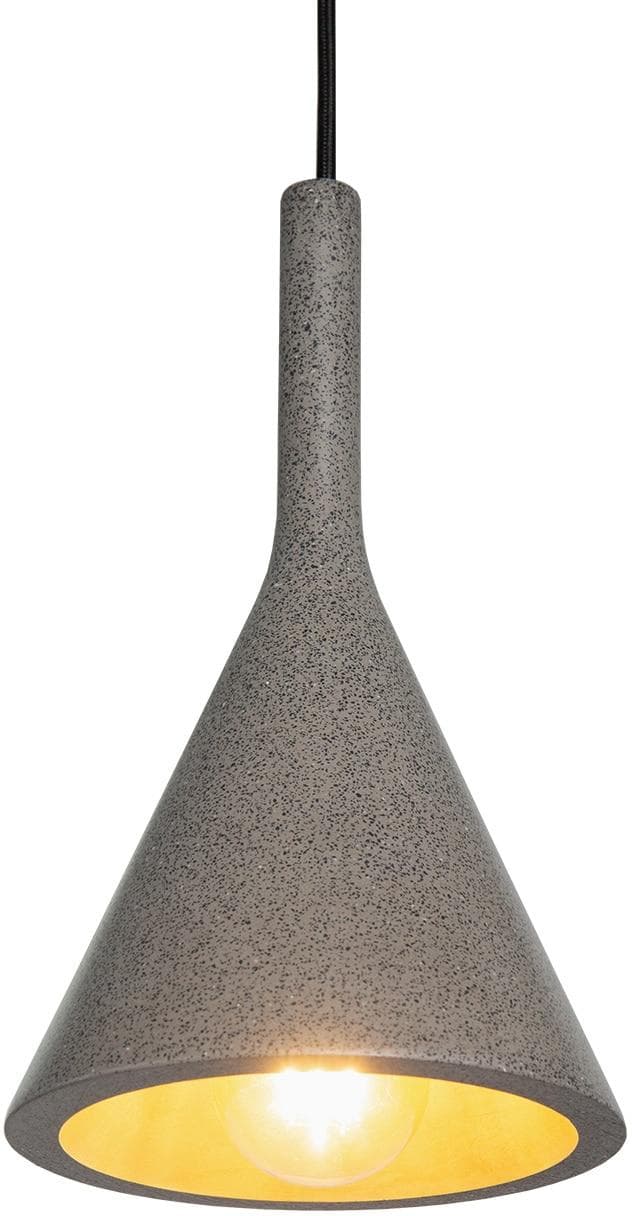 PACO HOME Pendelleuchte CLOUCH grau Beton höhenverstellbar
