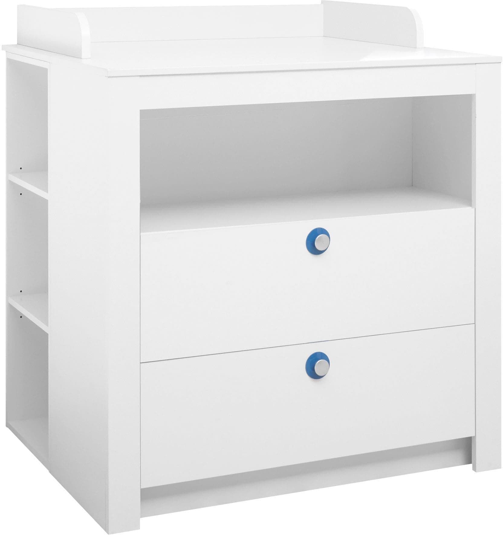 BEGABINO Wickelkommode Paula Weiß mit Schubkästen