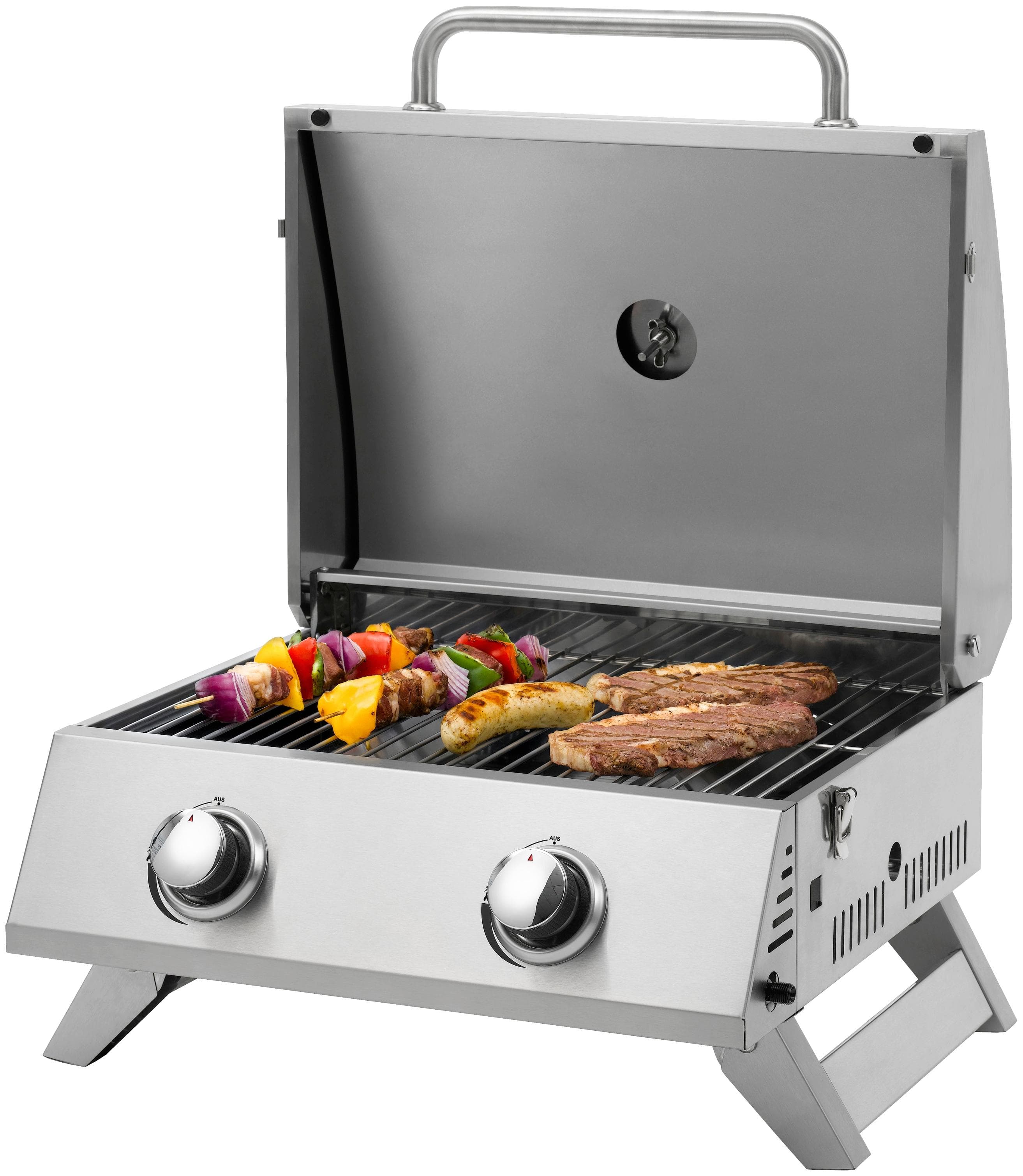 Gasgrill Chicago in Silber