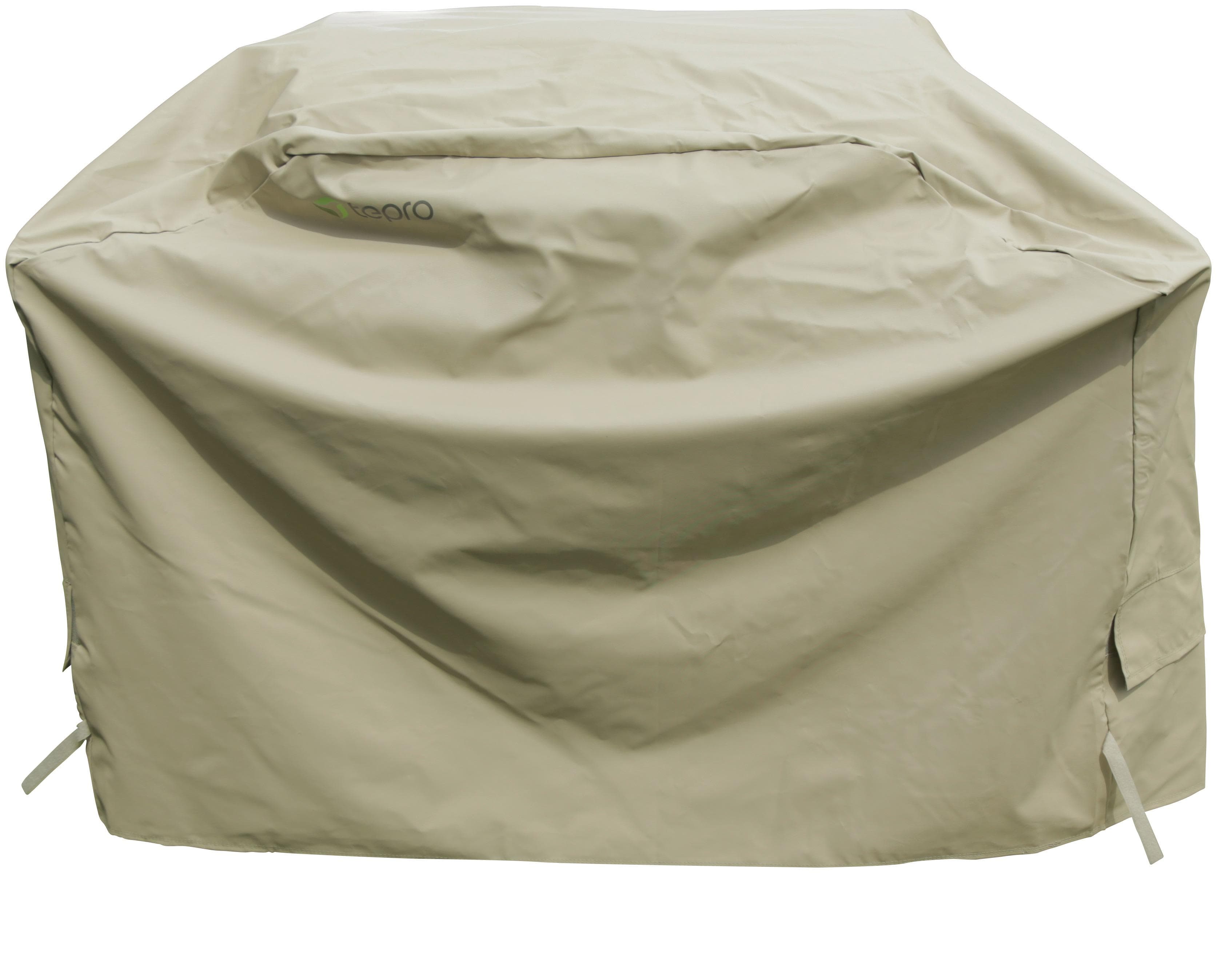 Tepro Universalabdeckhaube für Gasgrill groß Beige Polyester