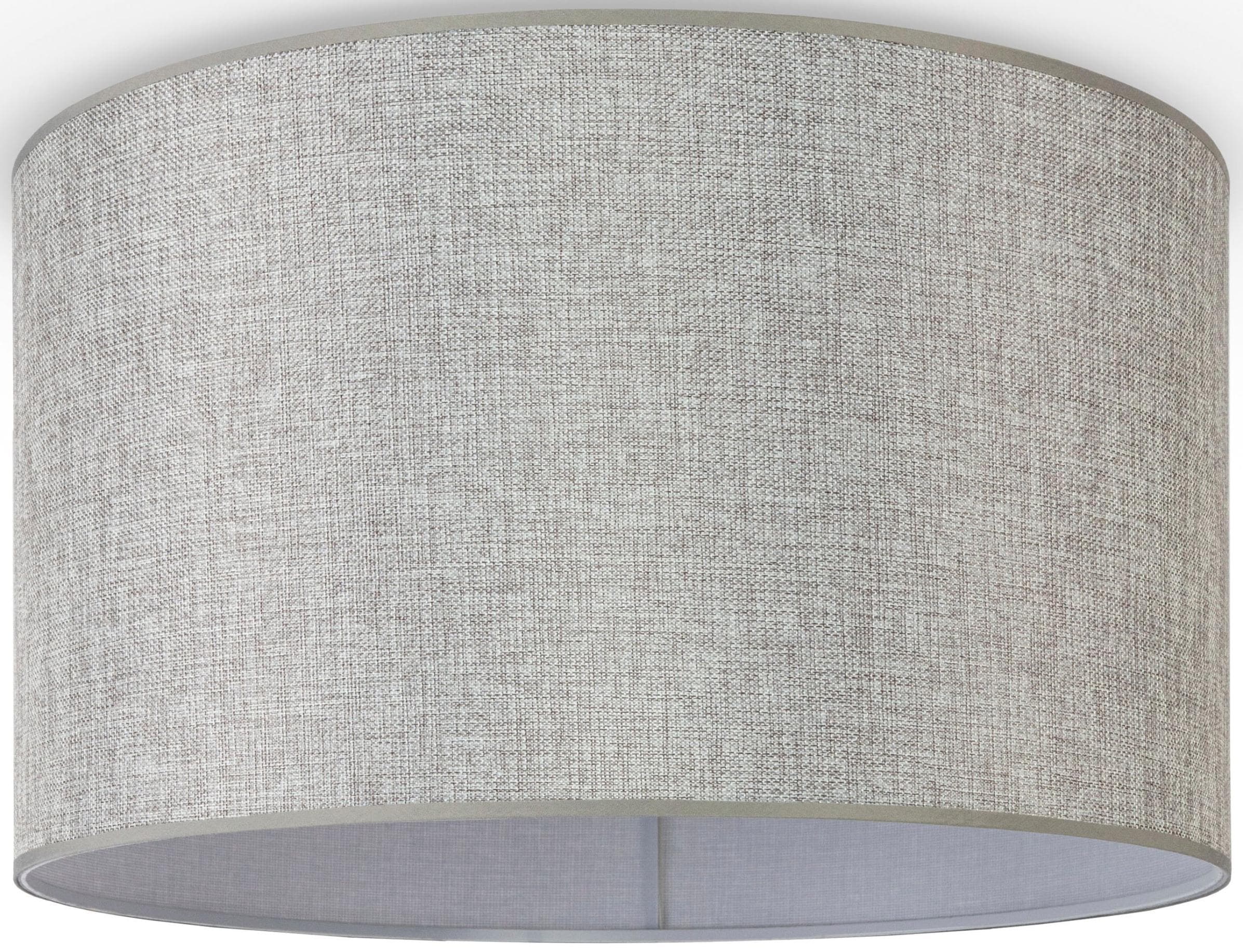 PACO HOME Deckenleuchte HUGO Canvas Grau Stoffschirm Skandinavisch