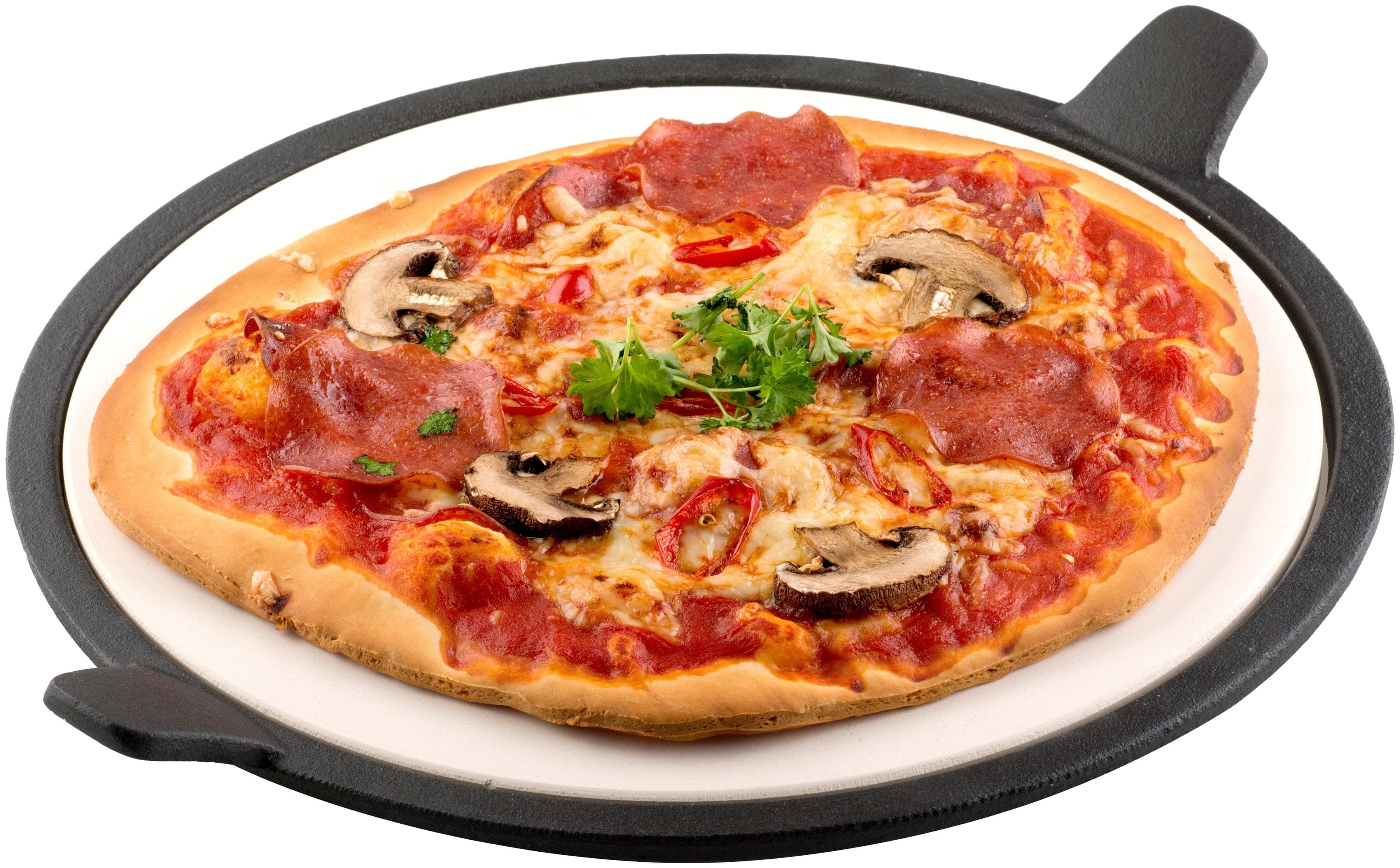 TEPRO Pizzastein Schwarz Cordierit Ø 28 cm