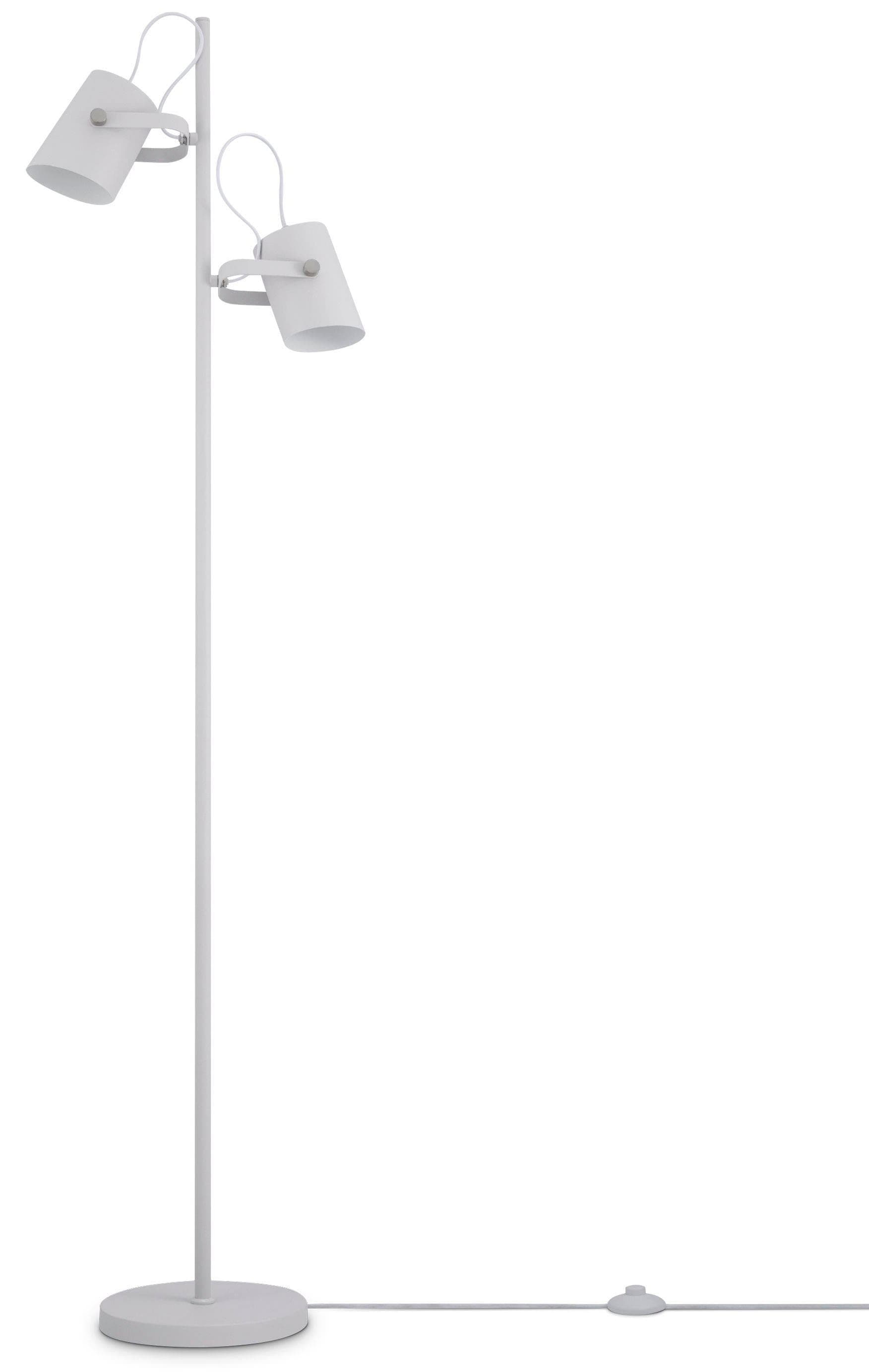 PACO HOME Stehlampe KARL Weiß Modernes Design