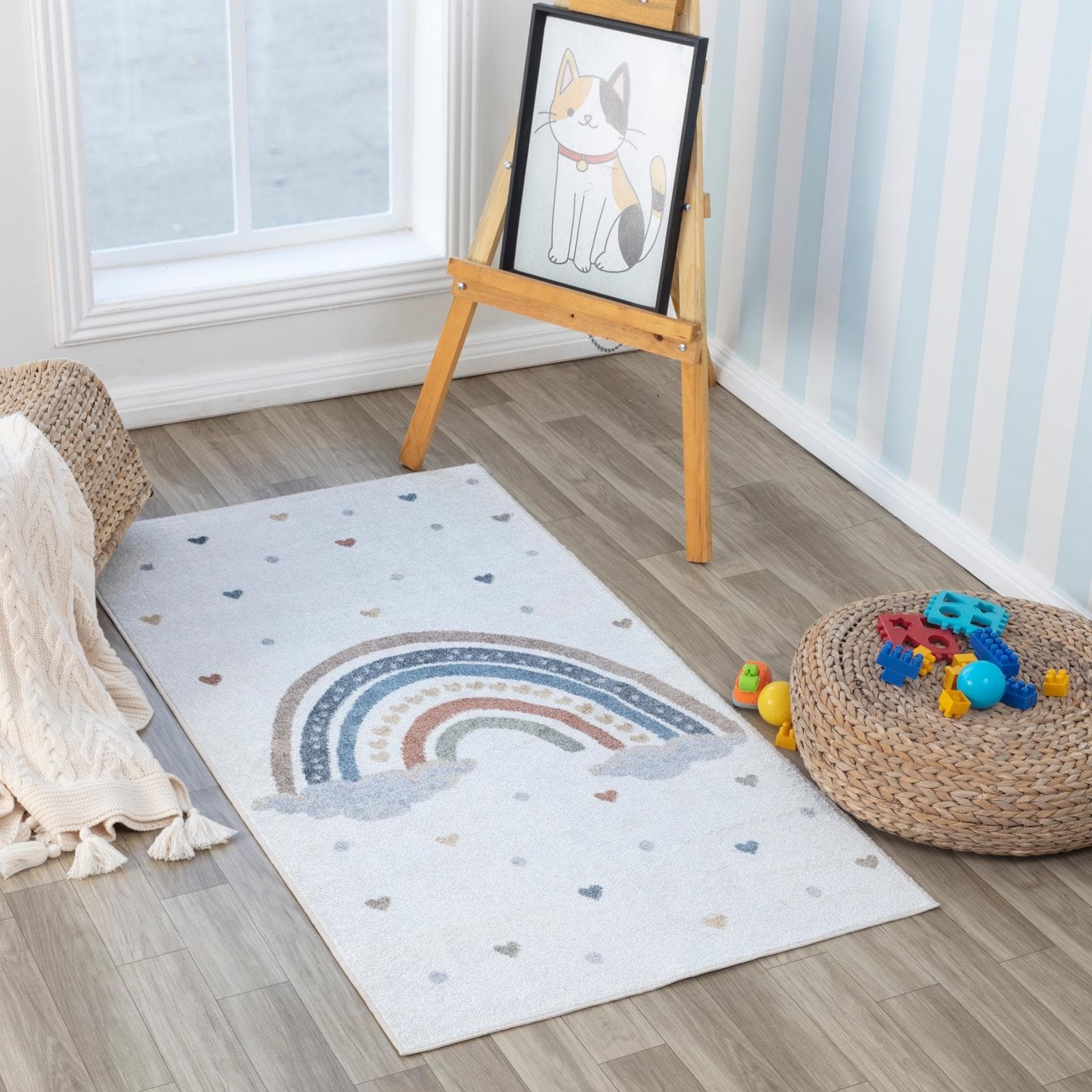 LIVABLISS Kinderteppich ARCADIA Beige 80x150cm Polyester