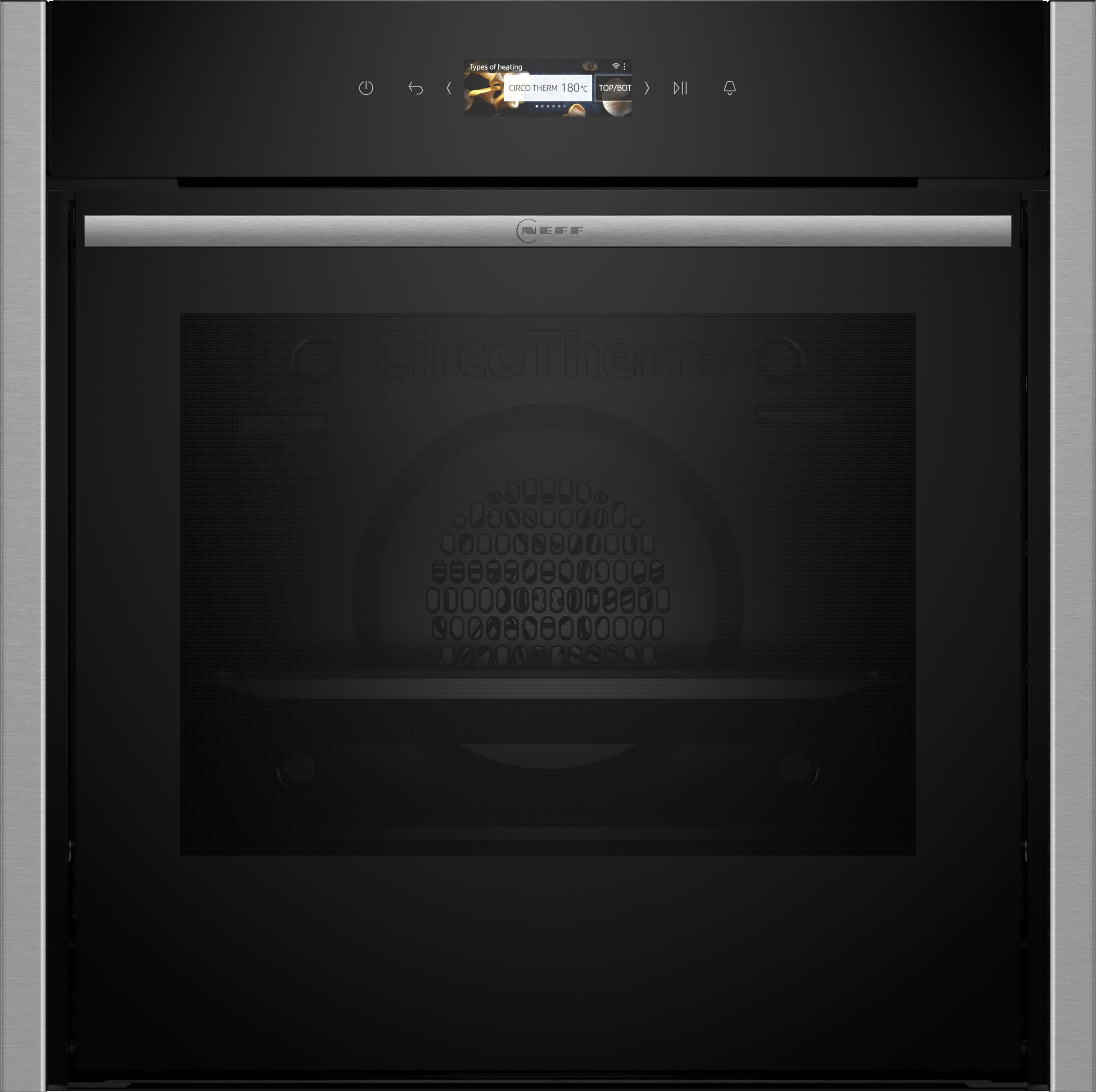 NEFF Einbaubackofen B44CR21N0 Silber Edelstahl 71L Hydrolyse