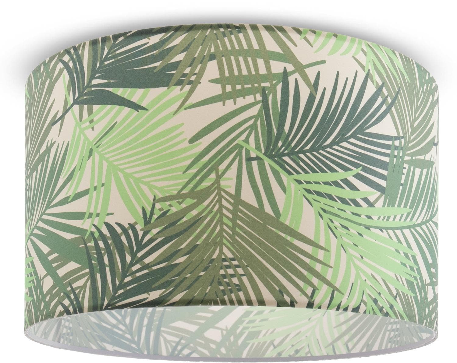 PACO HOME Deckenleuchte Ostende 534 Weiß Palmblätter