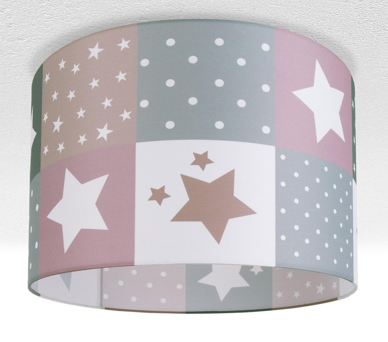 PACO HOME Deckenleuchte Cosmo 345 weiß Sternmotiv