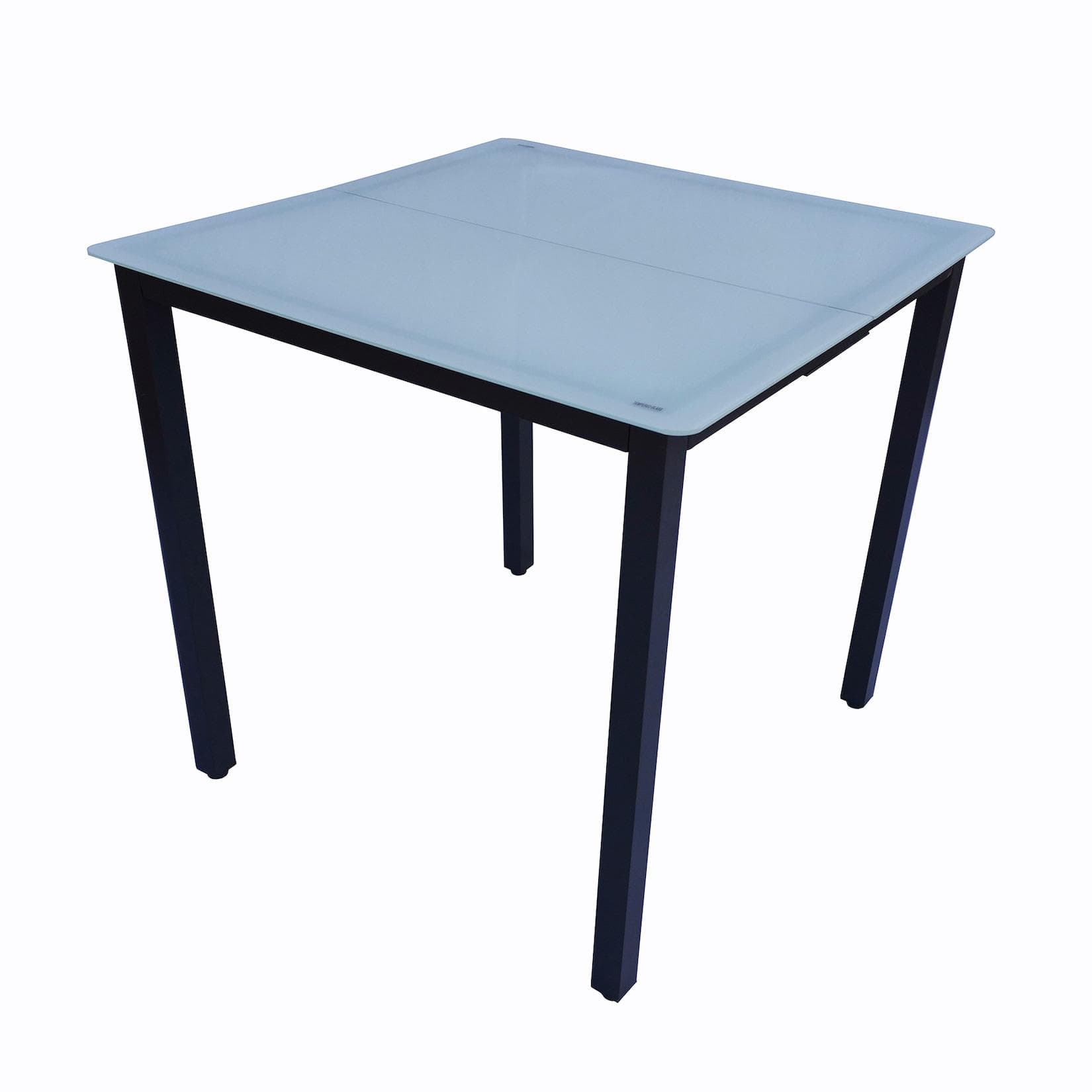 VCM Gartentisch Glas Aluminium Anthrazit Balkontisch