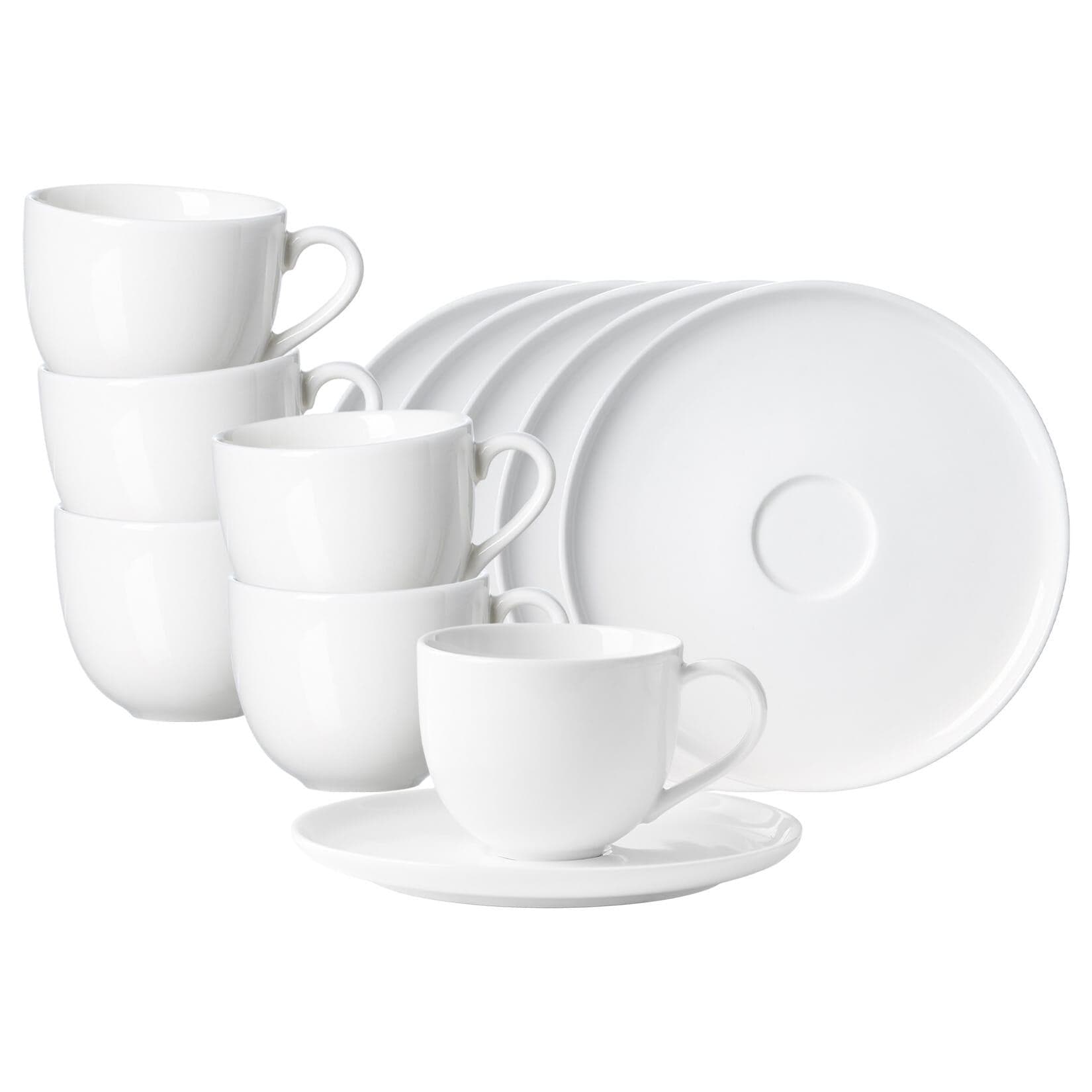 Ritzenhoff & Breker Kaffeetassen Skagen 220 ml 6er Set Weiß