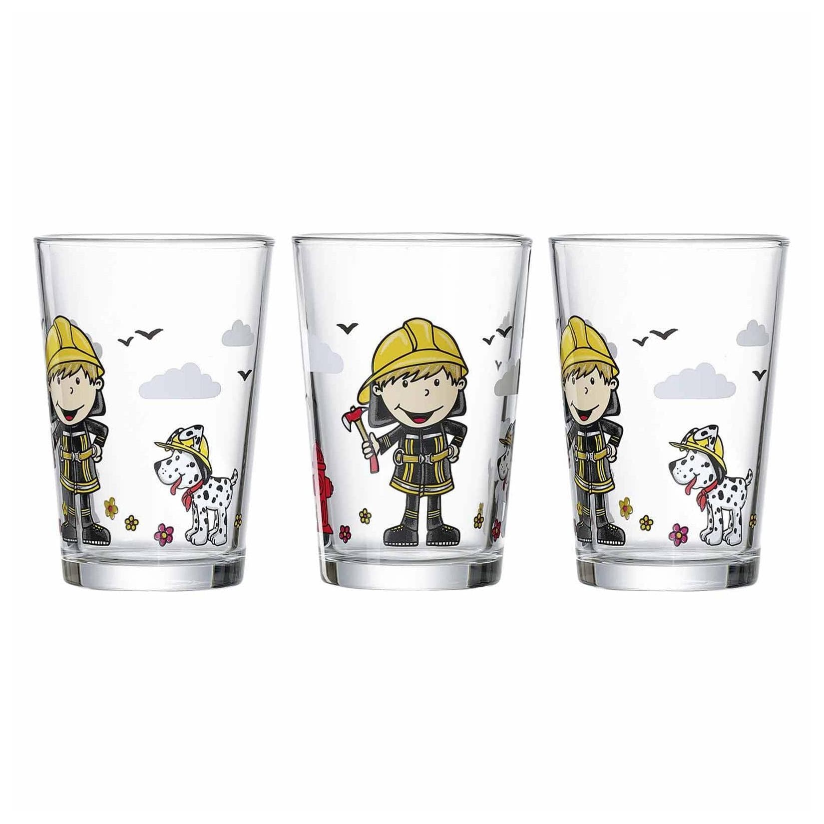 Ritzenhoff & Breker Kinderbecher Feuerwehrmann Bernie 205 ml 3er Set Bunt