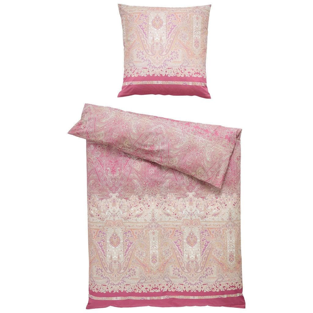 Bassetti Satin-Bettwäsche Set Bordeaux Paisley 135x200 cm