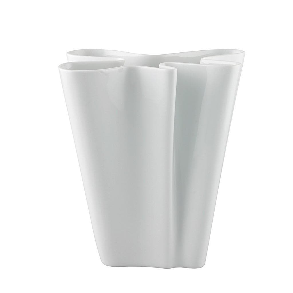 Rosenthal Vase Flux Weiß Keramik Dekoration