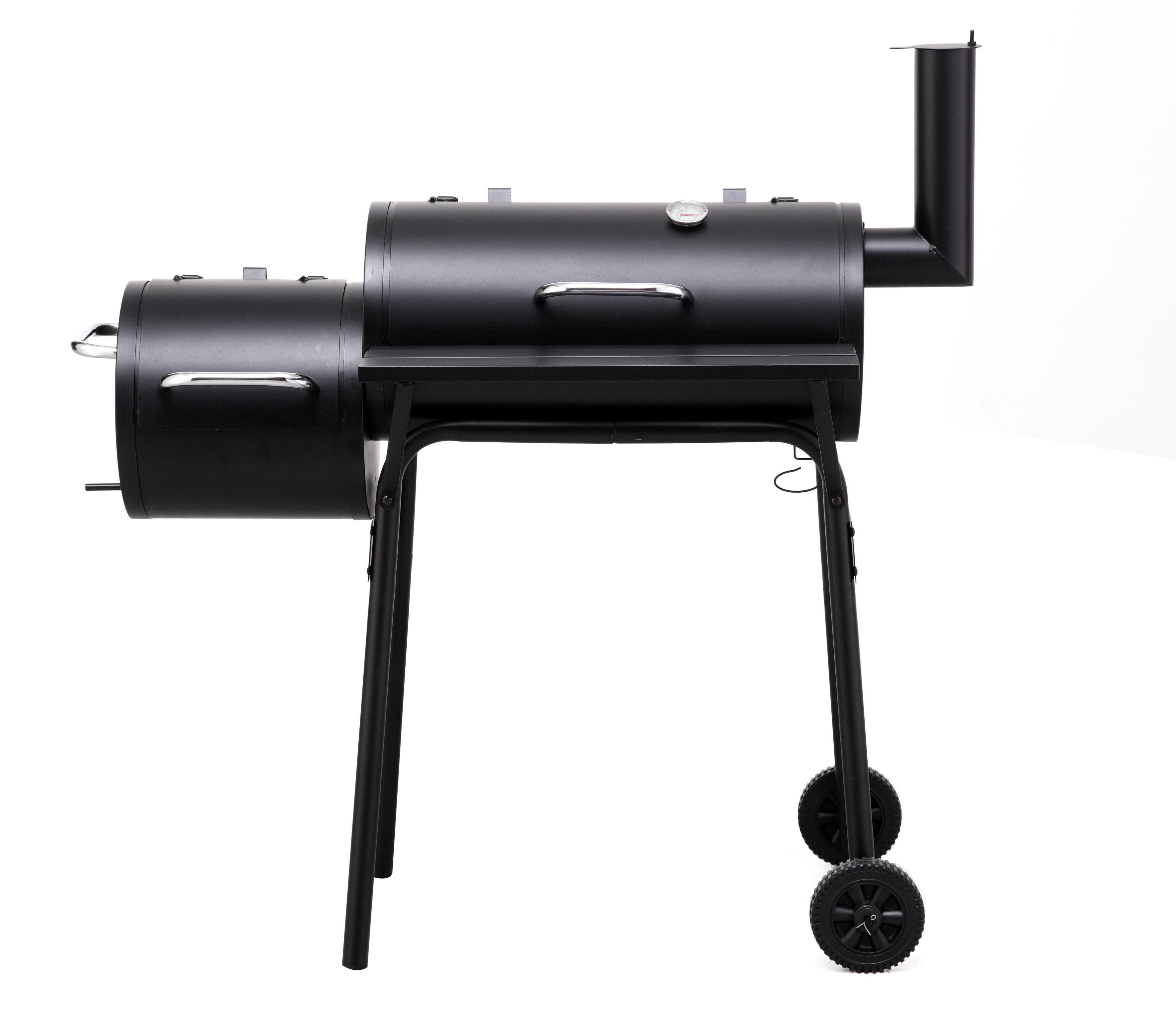 Tepro Smoker Wichita Holzkohlegrill Schwarz mit Thermometer