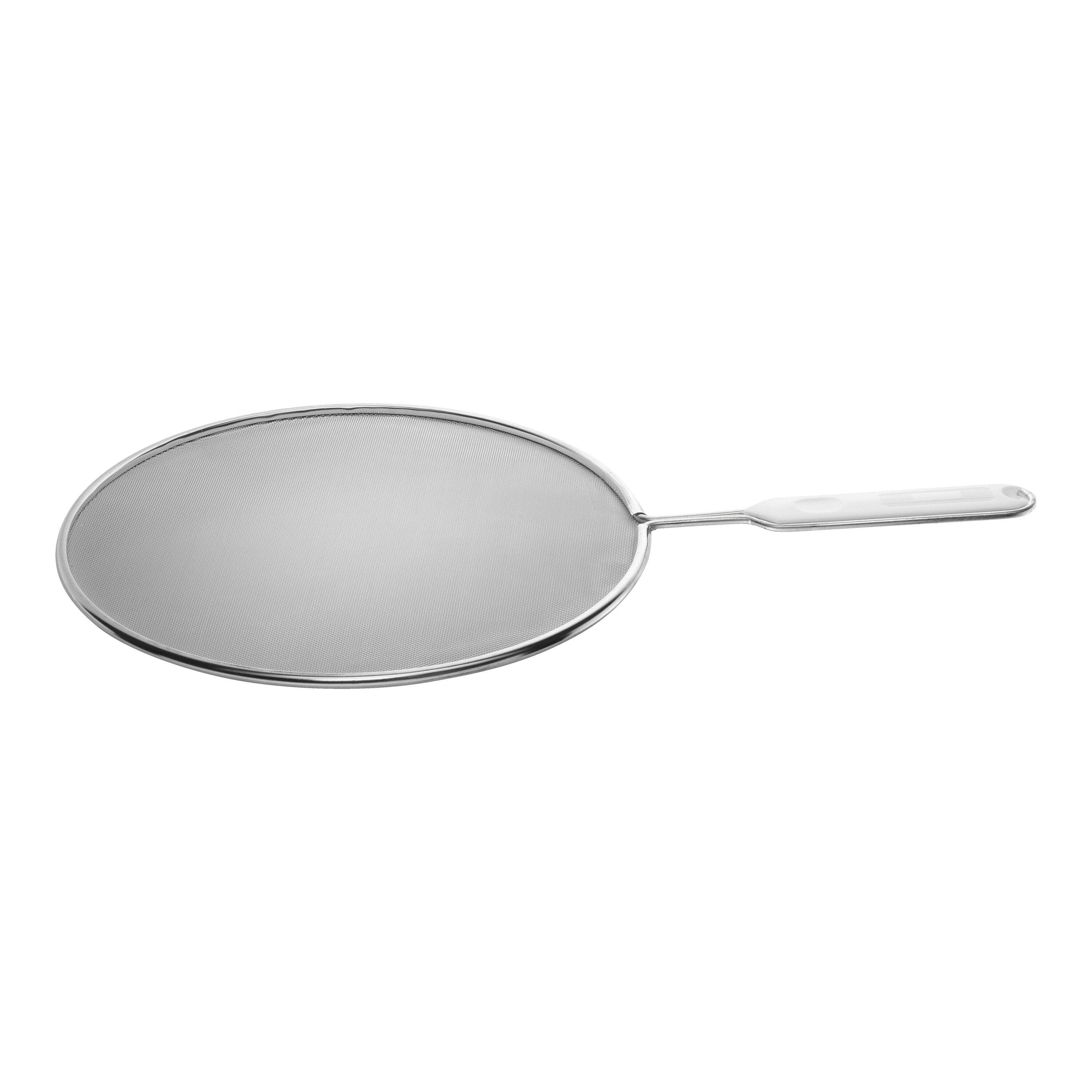 BALLARINI Spritzschutz mit Griff Edelstahl Silber