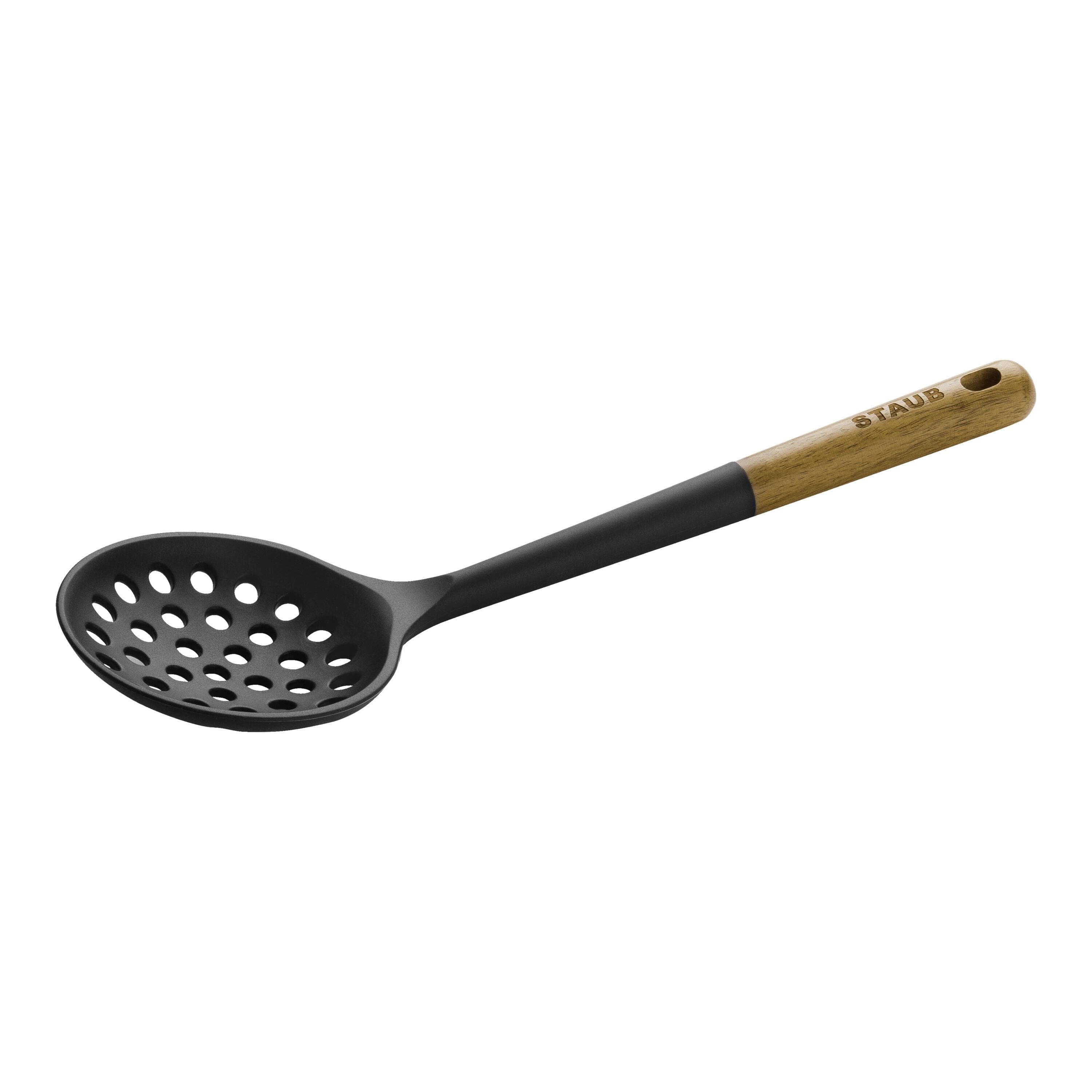 STAUB Schaumkelle Silikon Schwarz Akazienholz