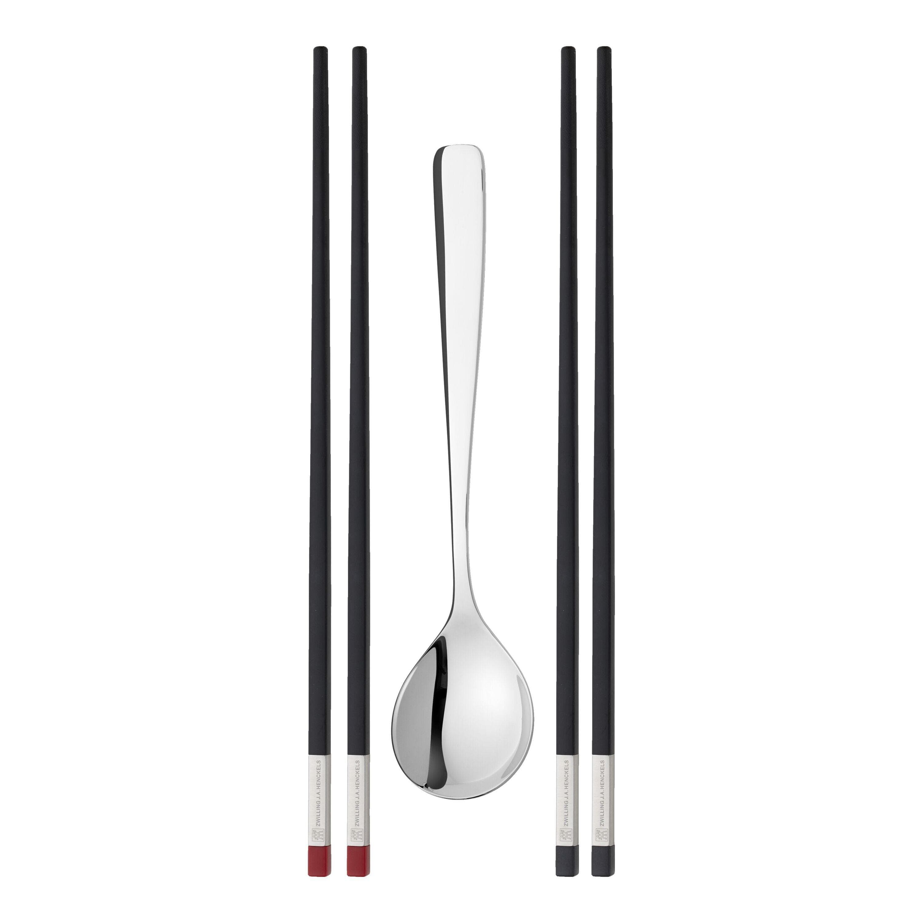ZWILLING Chopsticks Chopstick-Set klein 5-tlg. Schwarz/Silber
