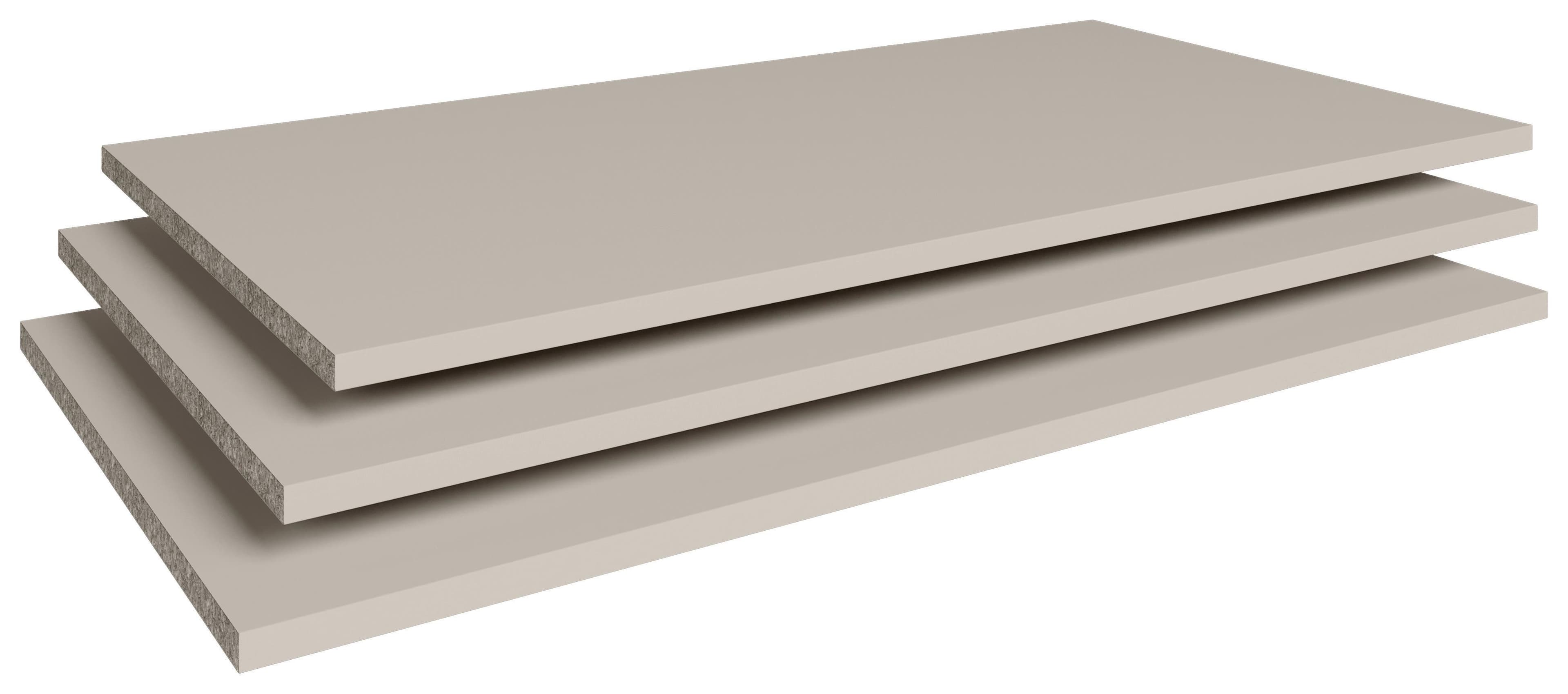 Einlegebodenset 3er Set Beige Kaschmir-Optik