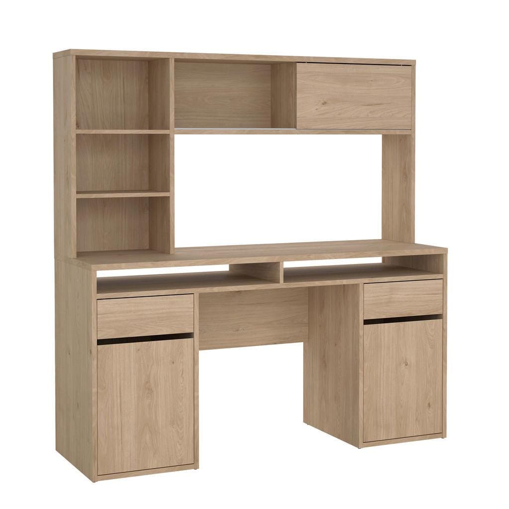 Mid.you Schreibtisch Eiche Holzwerkstoff 2 Schubladen