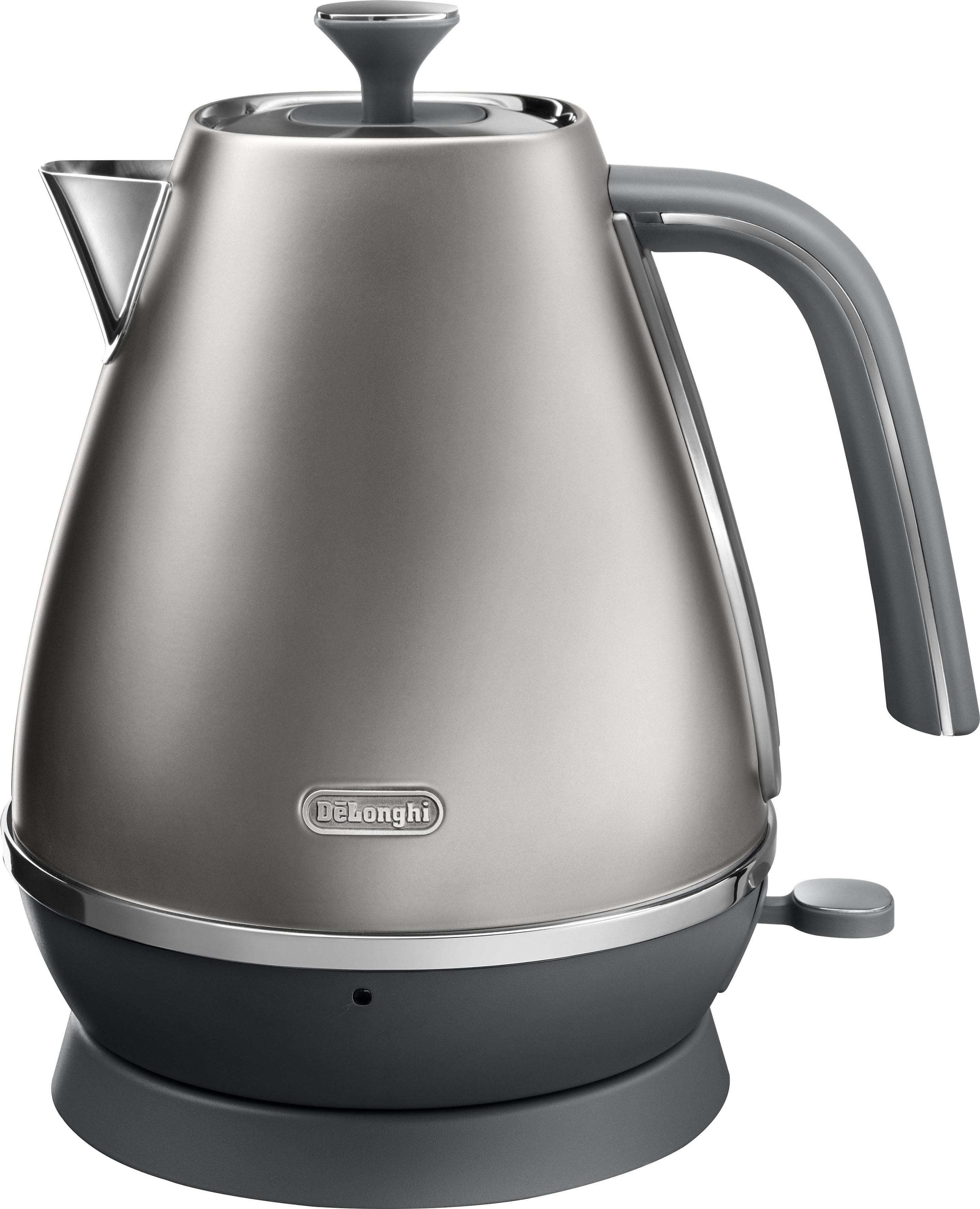 DE'LONGHI Wasserkocher Distinta KBI 2001.S Silber Kabellos