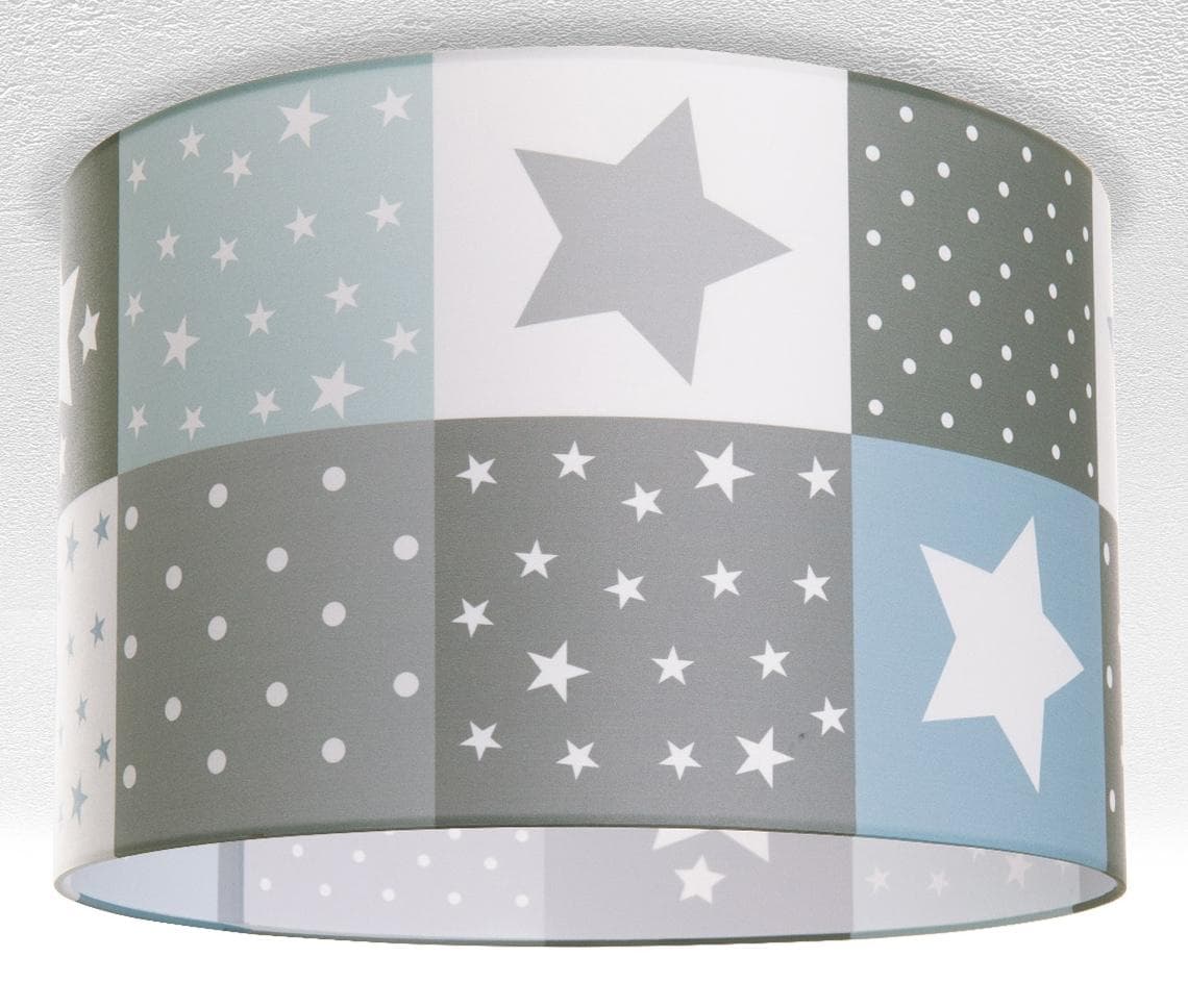 PACO HOME Deckenleuchte Cosmo 345 weiß Sternenmotiv E27