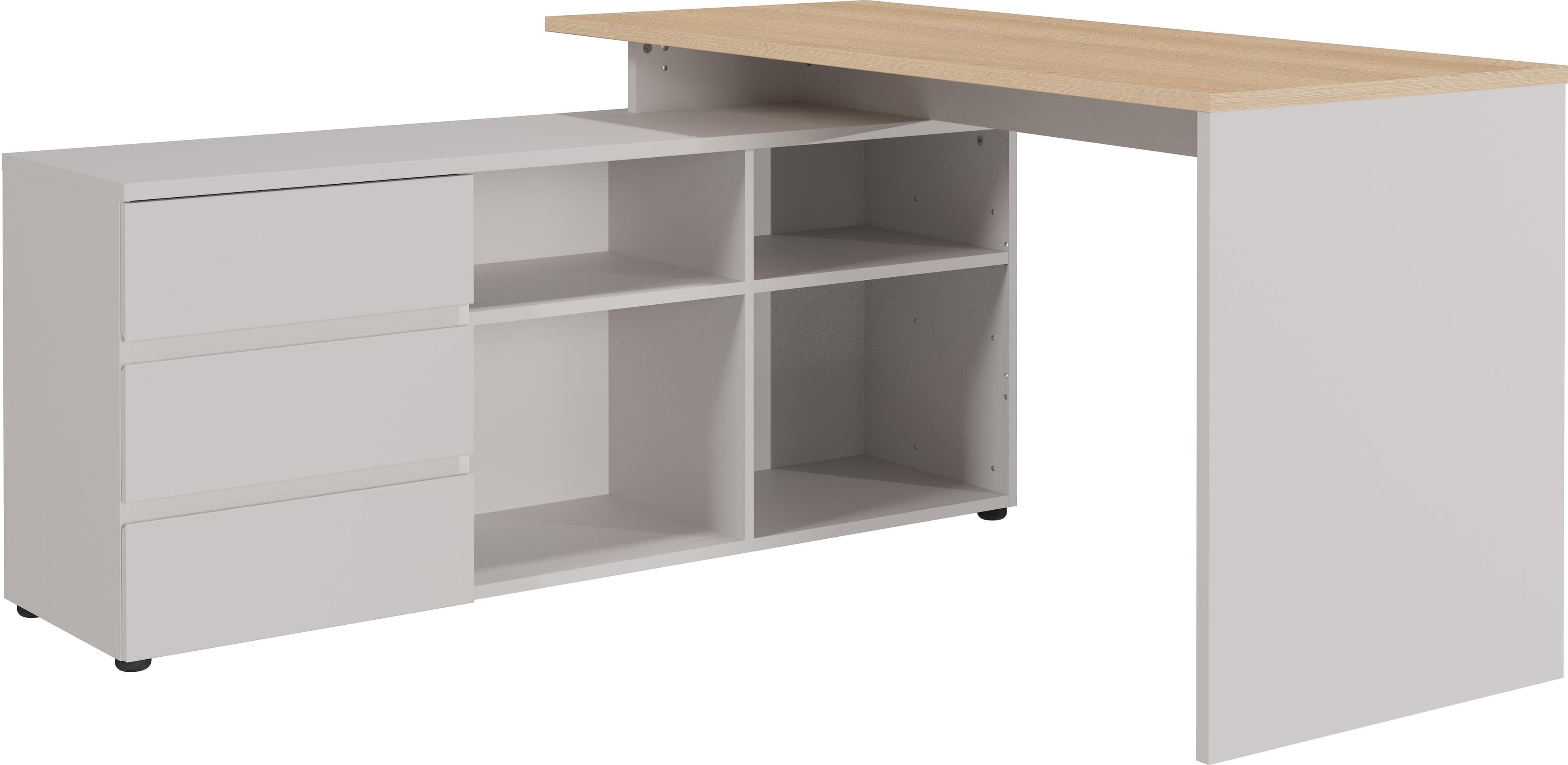 Germania Eckschreibtisch Lissabon mit Sideboard