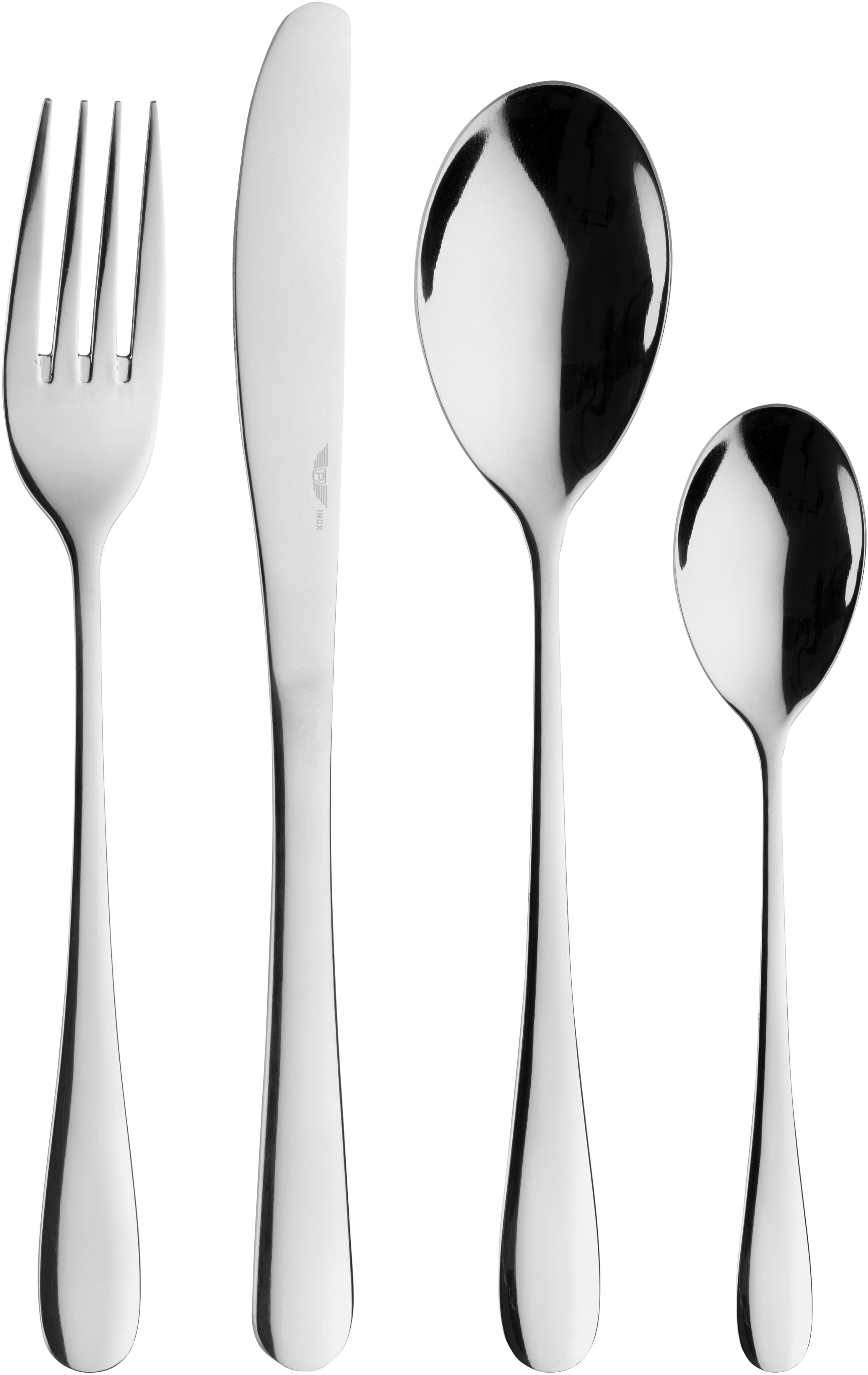 PINTINOX Princess Besteck-Set 24-tlg. Edelstahl 18/10 Silber