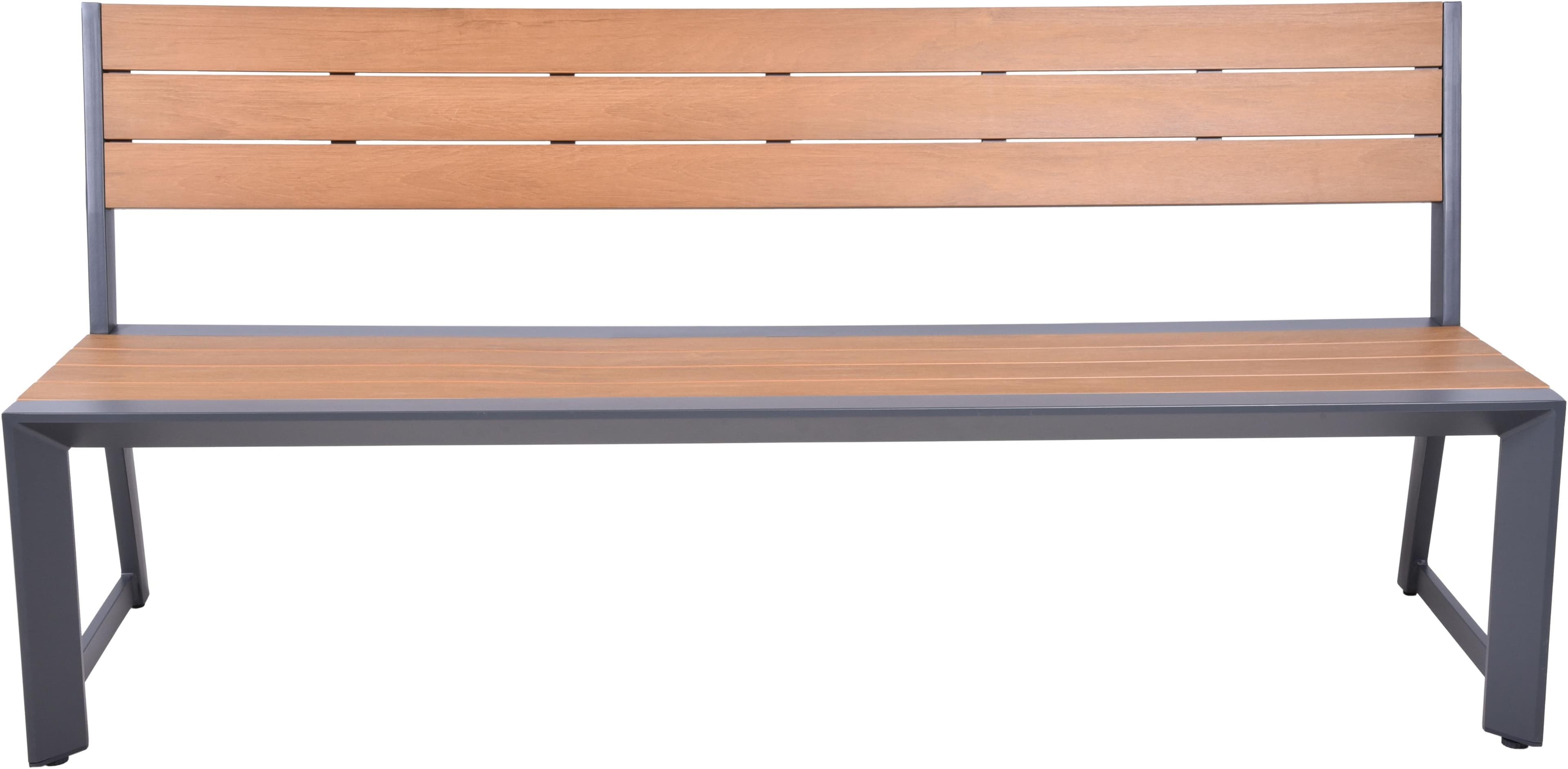 Garden Pleasure Sitzbank SILEA Anthrazit Aluminium