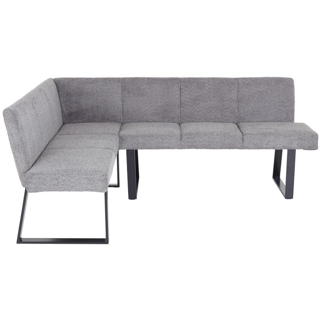 Mid.you Eckbank Grau 5-Sitzer L-Form Esszimmerbank