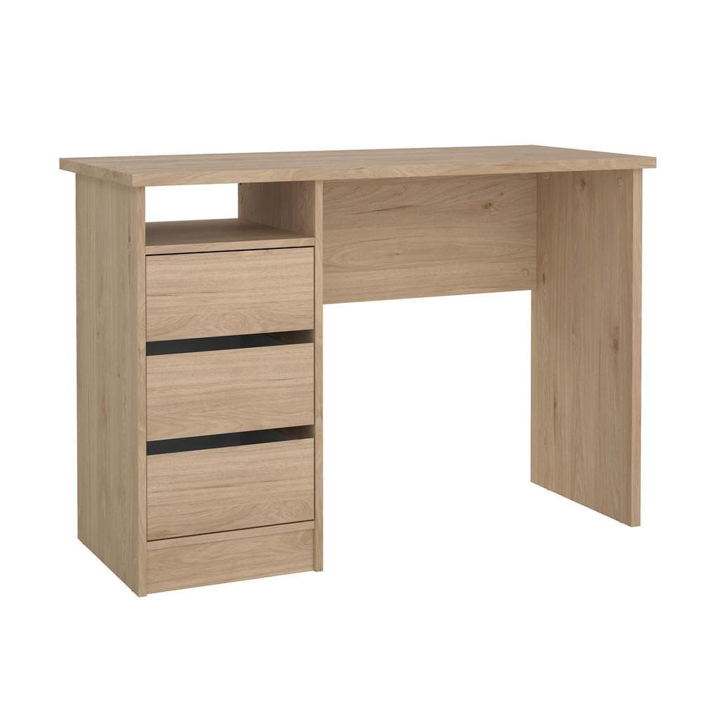 Mid.you Schreibtisch Eiche 3 Schubladen Stauraum Modern