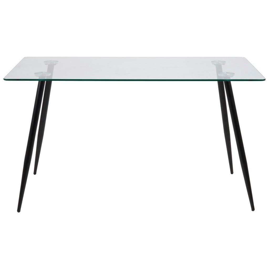 Mid.you Esstisch Glas Rechteckig Schwarz Modern
